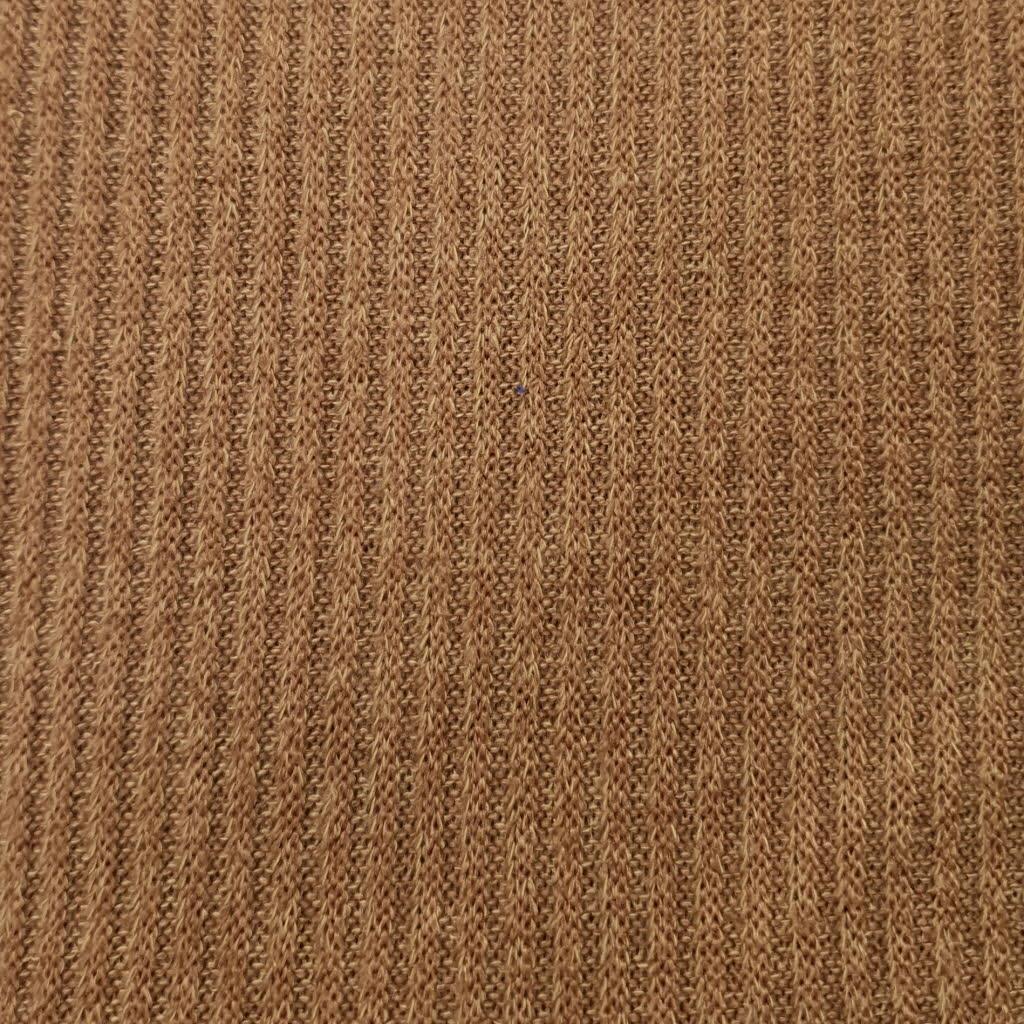 Mir 2x2 Rib Poly Span Knit Fabric - FAB 1020 - 6.Camel
