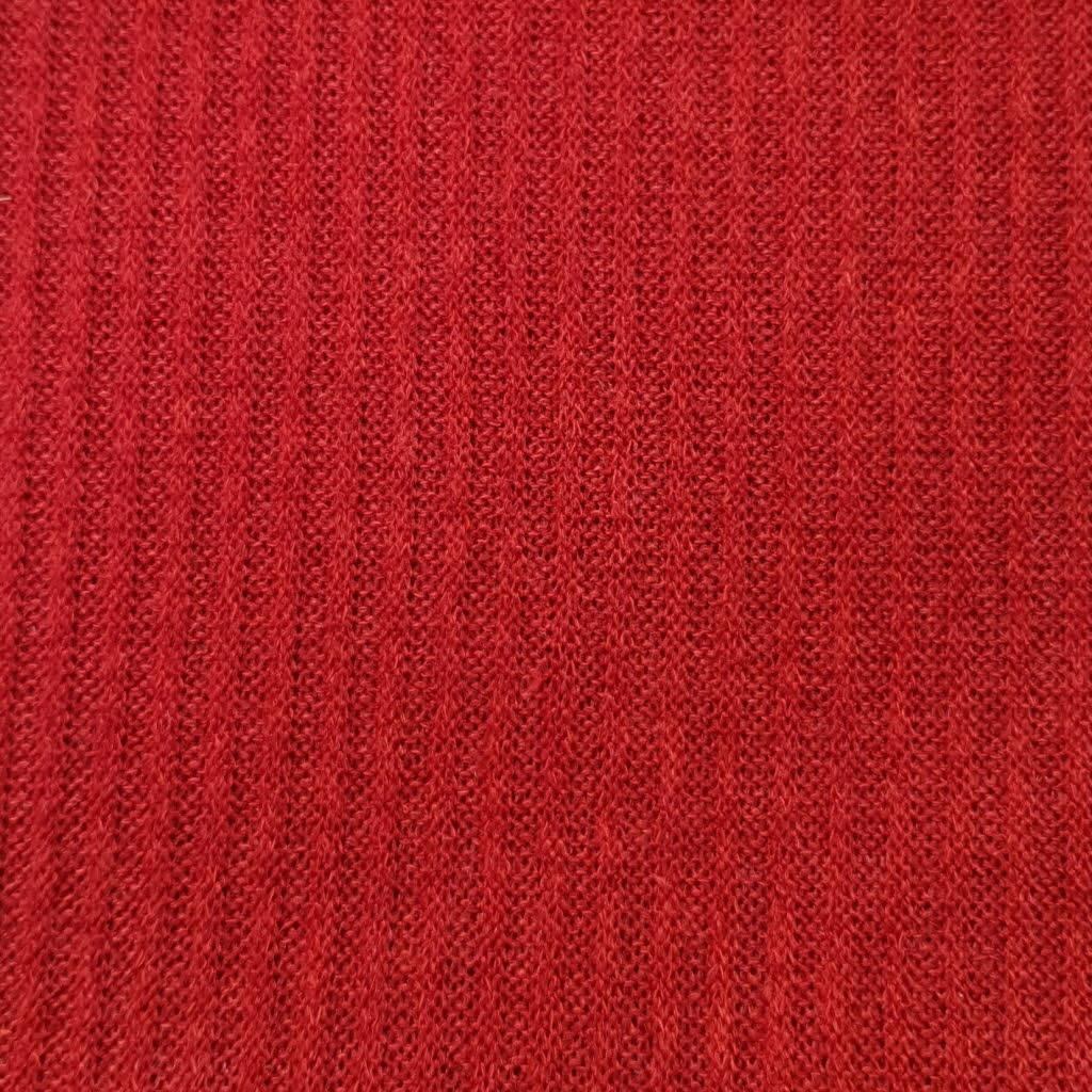 Mir 2x2 Rib Poly Span Knit Fabric - FAB 1020 - 7.Red