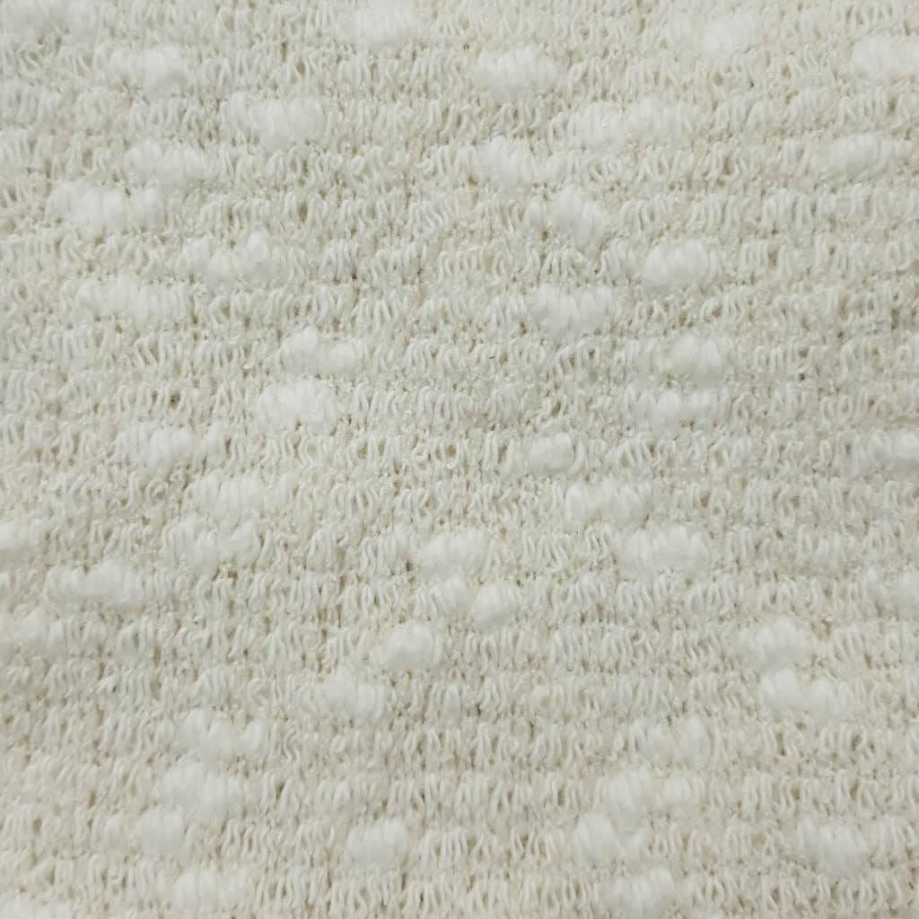 1.Black-2.Navy-3.Grey-4.Ivory-5.Beige - Cotton Poly Span Knit Fabric - FAB 1022