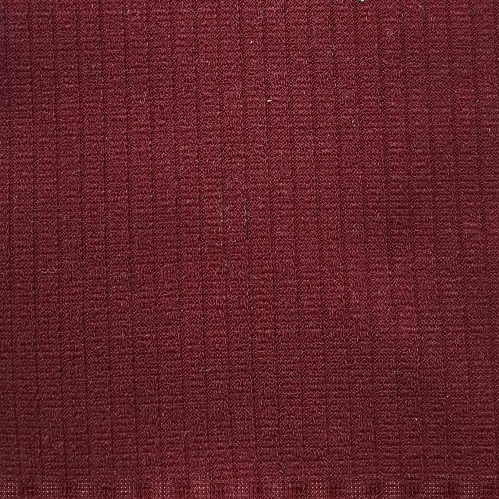 Rib Poly Span Knit Fabric - FAB 1035 - 10.Wine