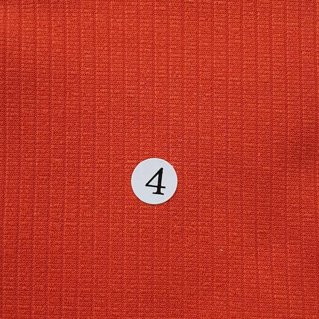 Rib Poly Span Knit Fabric - FAB 1035 - 4.Orange
