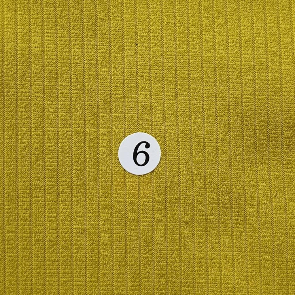 Rib Poly Span Knit Fabric - FAB 1035 - 6.Mustard