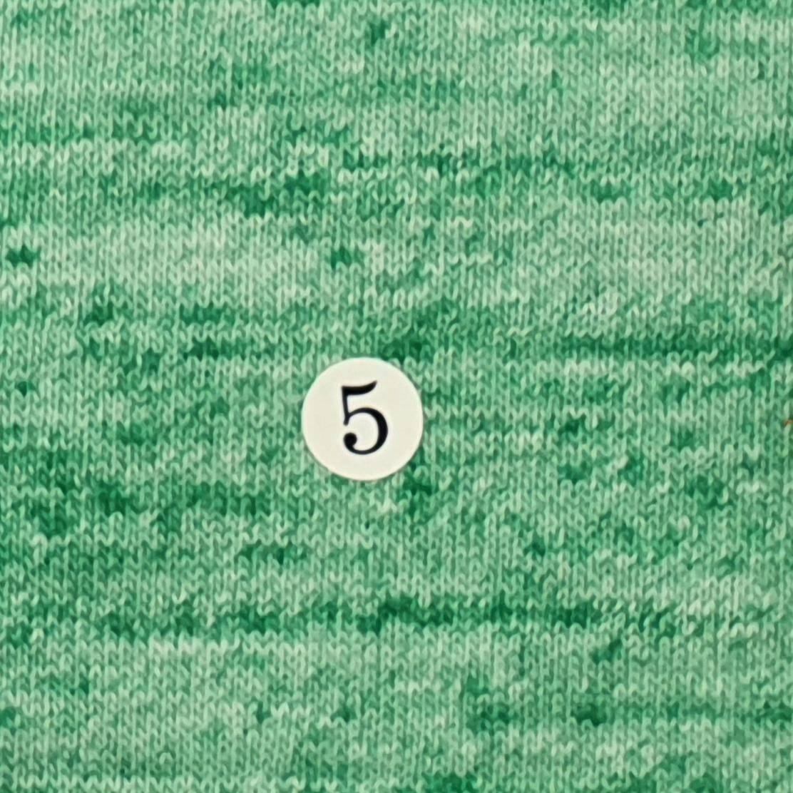 1.Orange-2.Yellow-3.Red-4.Blue-5.Green - CVC Knit Fabric - FAB 1050