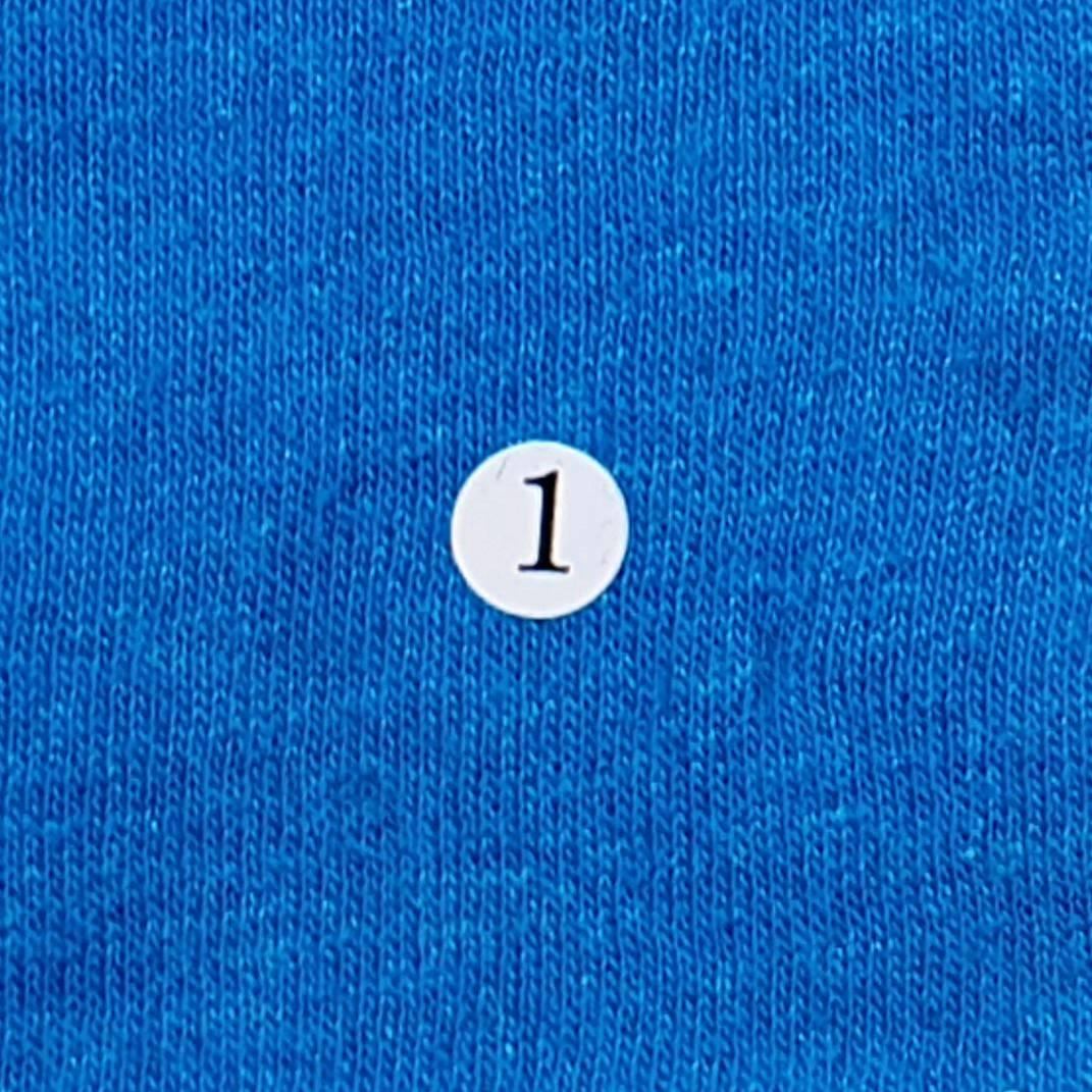 1.Blue-2.Royal-3.Yellow Mustard-4.Green-5.White - Cotton Poly Knit Fabric - FAB 1068