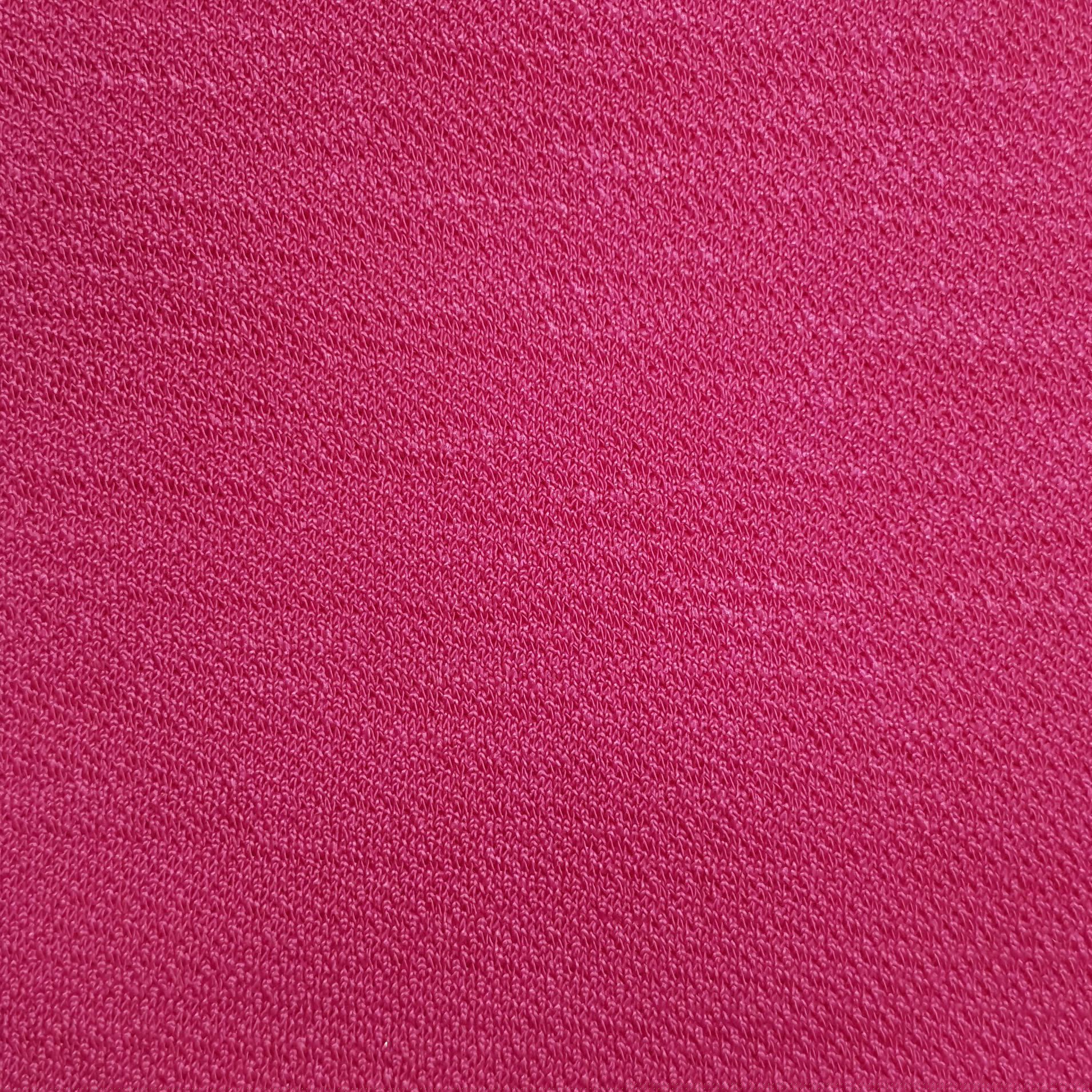 Knit Twill Texture Poly Span Fabric - FAB 1070 - 5.Fuchsia