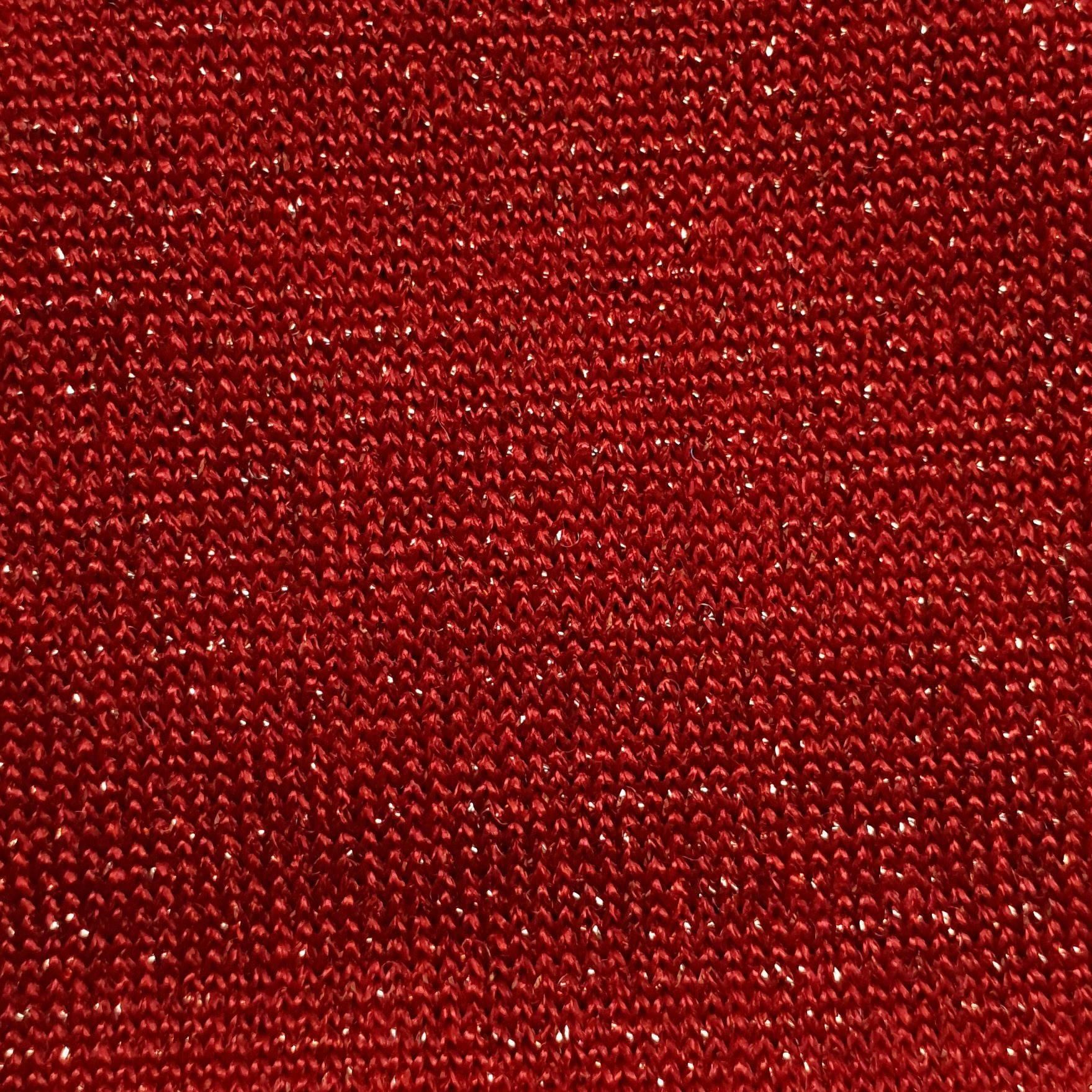 Metallic Poly Span Fabric - FAB 1071 - 4.Cherry