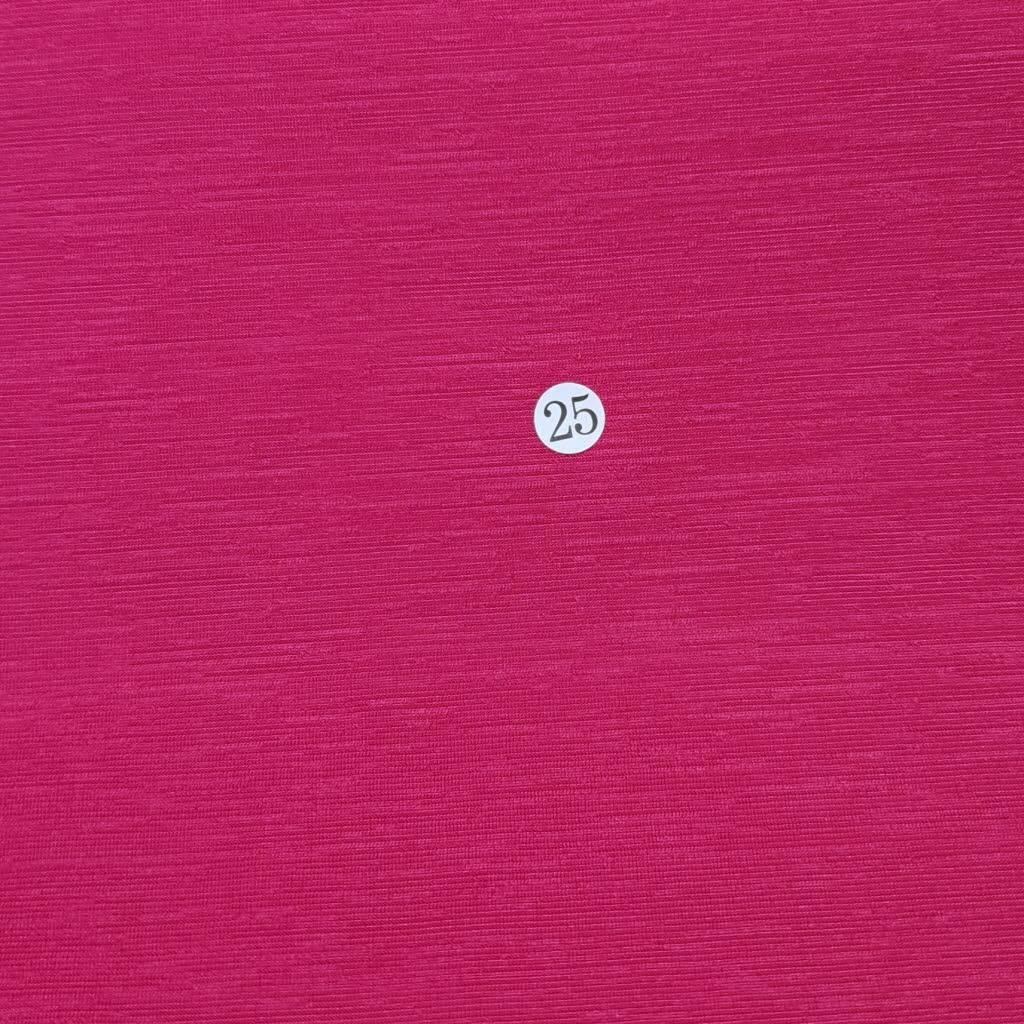 LNY Slub Poly Span Fabric - FAB 1074 - 25.Hot Pink