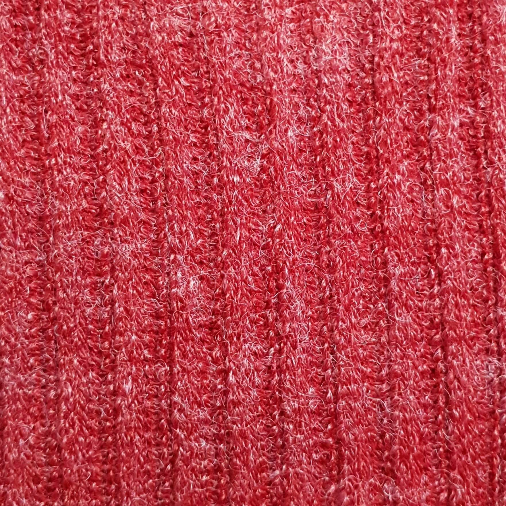 Rib Poly Rayon Fabric - FAB 1075 - 11.Red