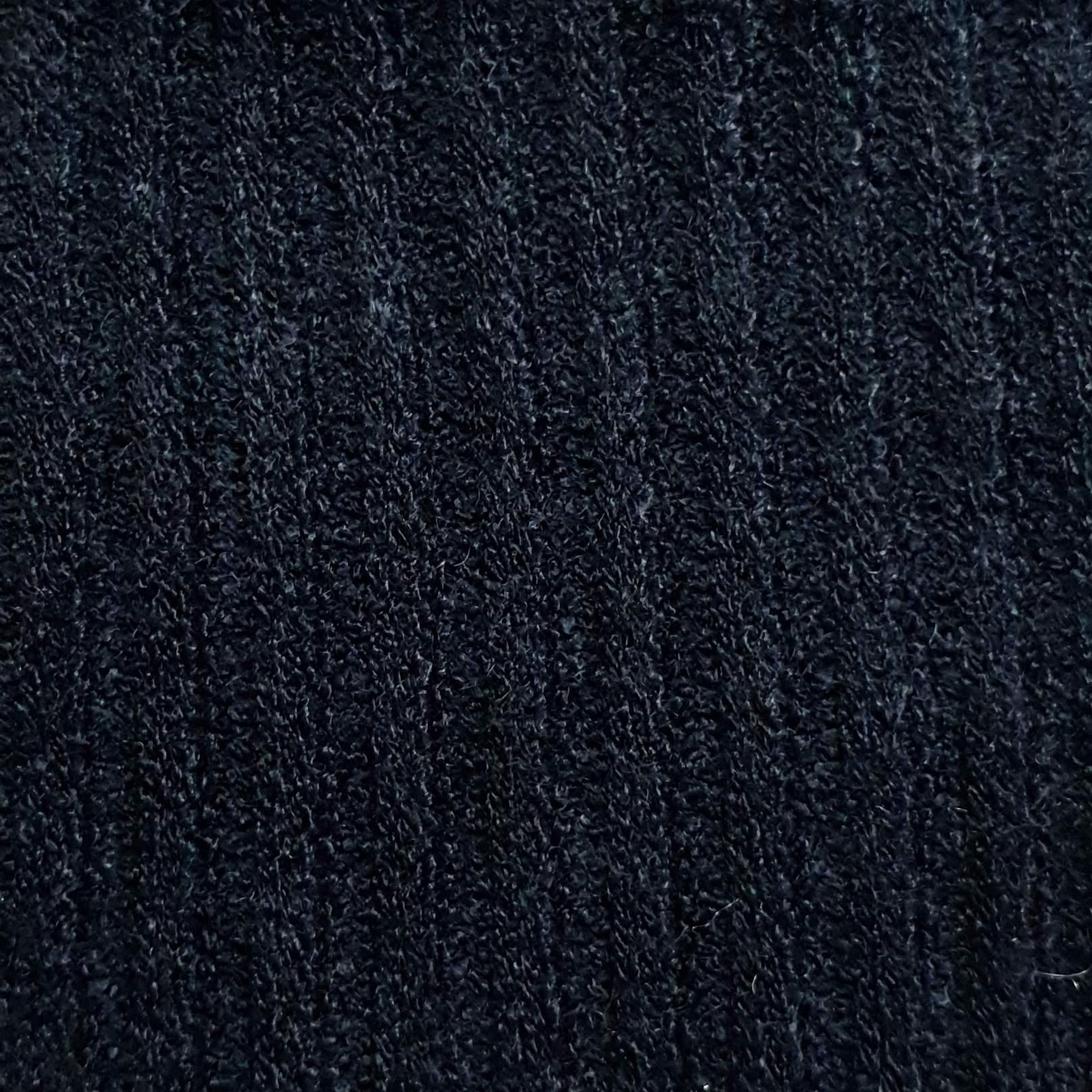 Rib Poly Rayon Fabric - FAB 1075 - 18.Indigo