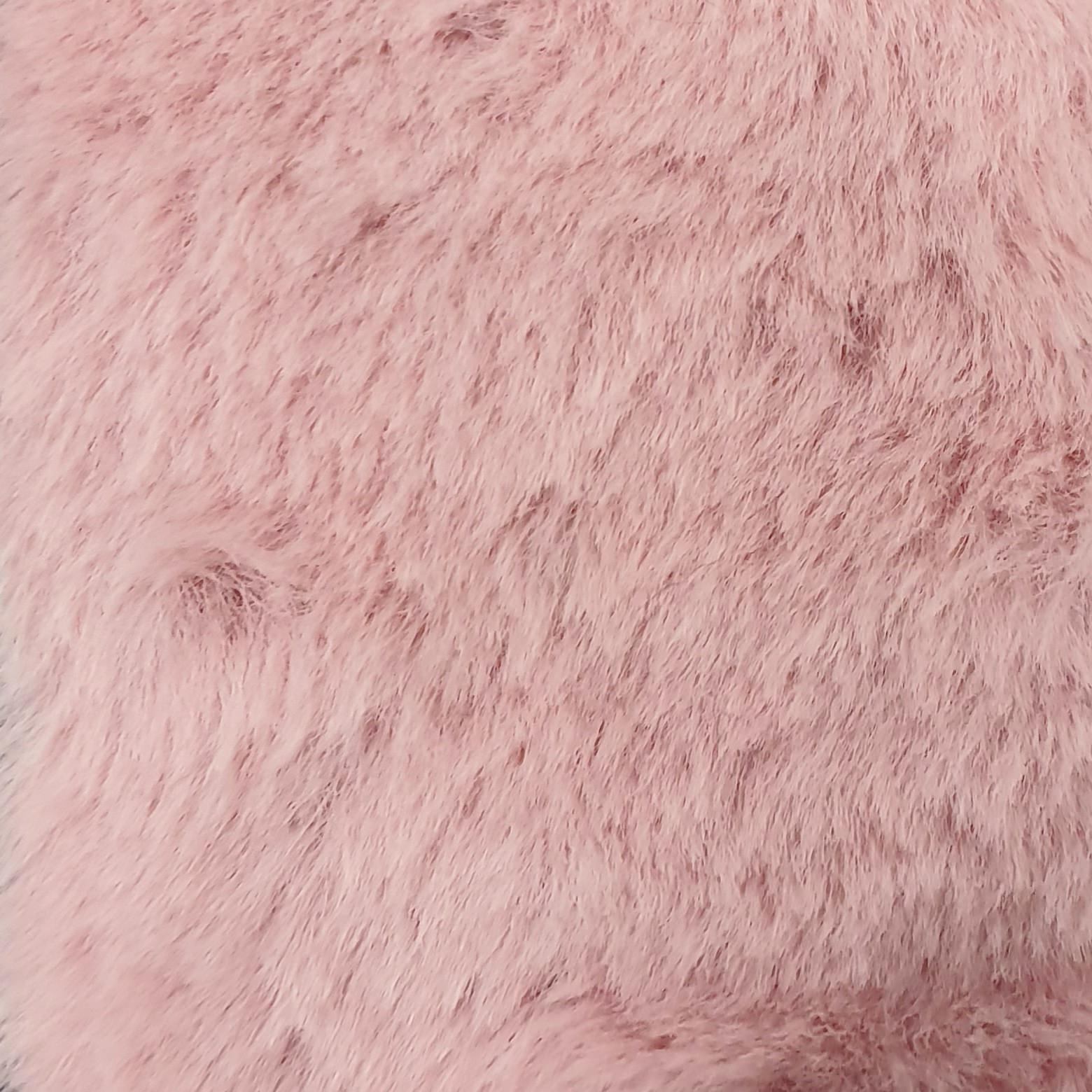 1.Ivory-2.Beige-3.Indi Pink-4.Silver Grey-5.Grey - High Pile Faux Fur Fabric - FAB 1101