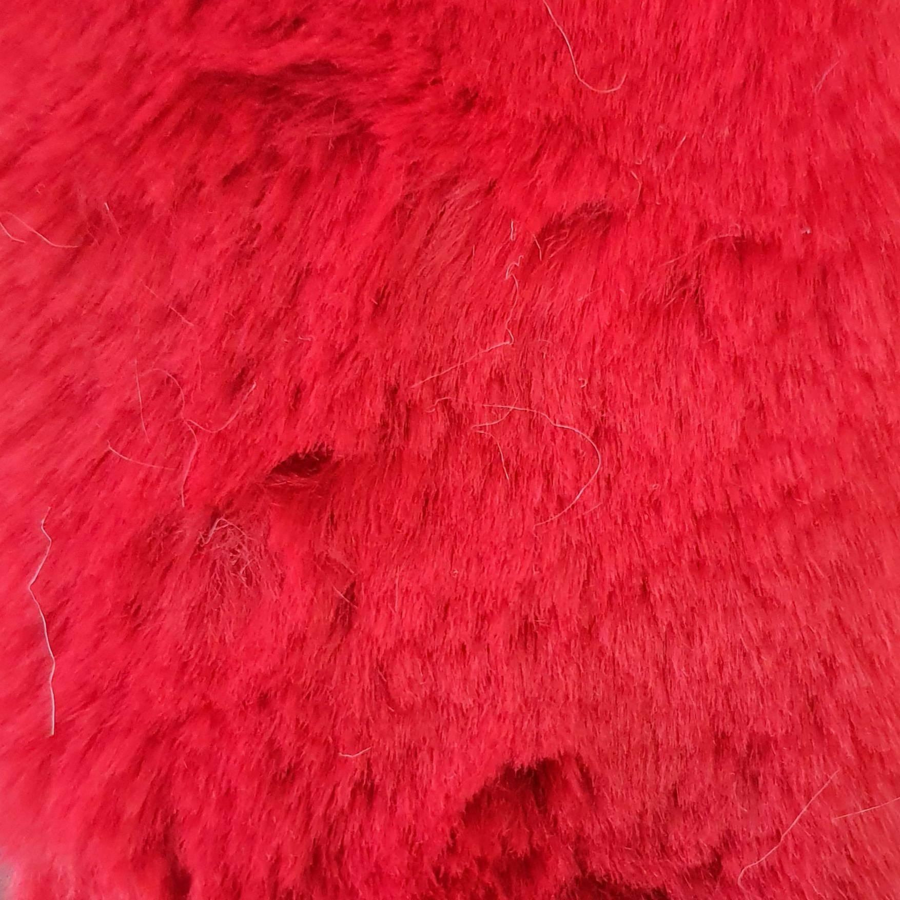 1.Ivory-2.Beige-3.Pink-4.Grey-5.Red - Faux Fur 20MM Pile Fabric - FAB 1103