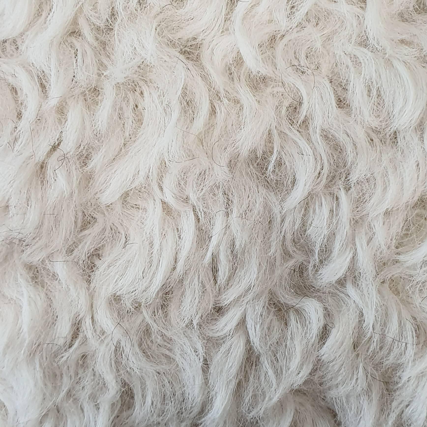 Sonata Faux Fur Fabric - FAB 1104 - 2.Ivory