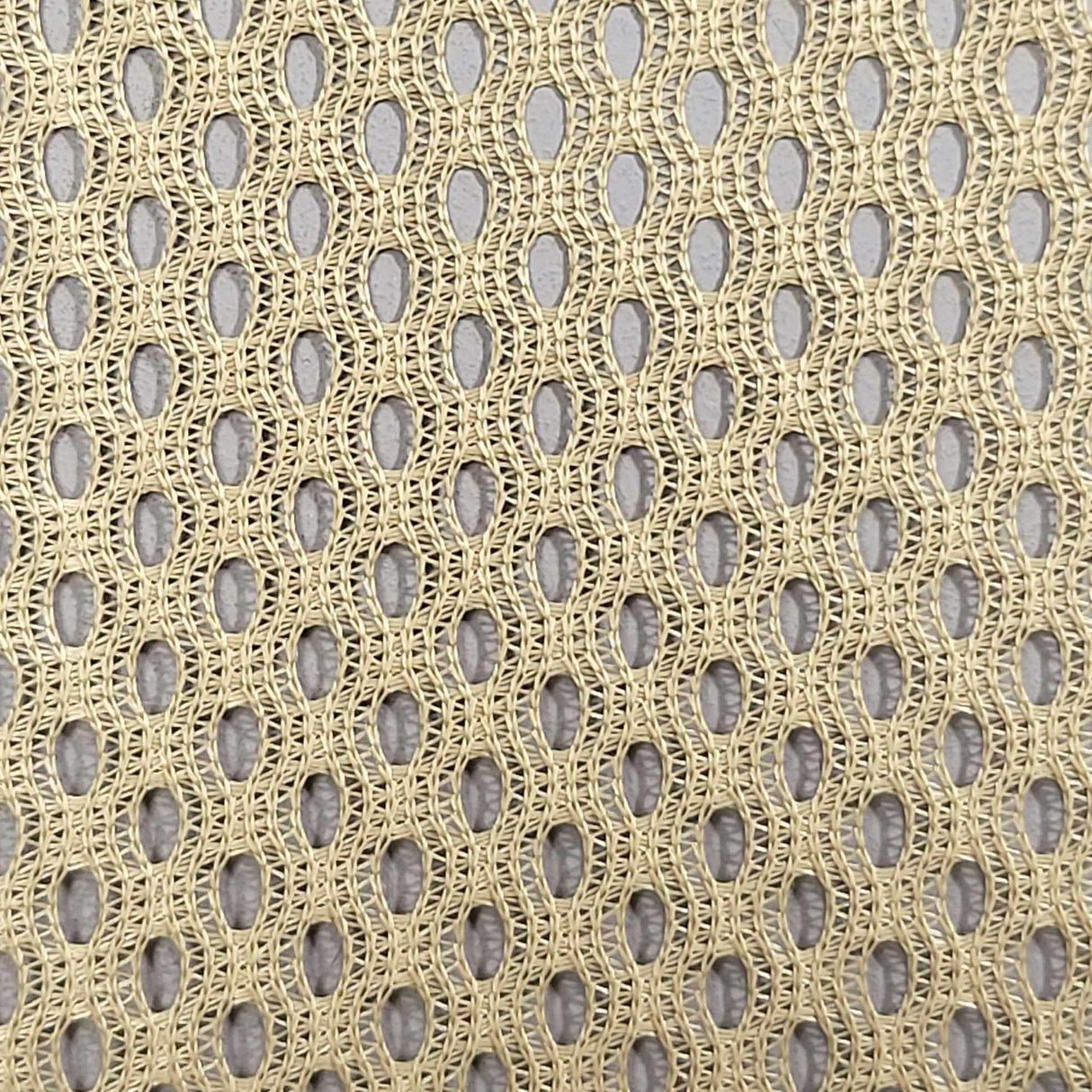 French Hard Poly Mesh Fabric-Black