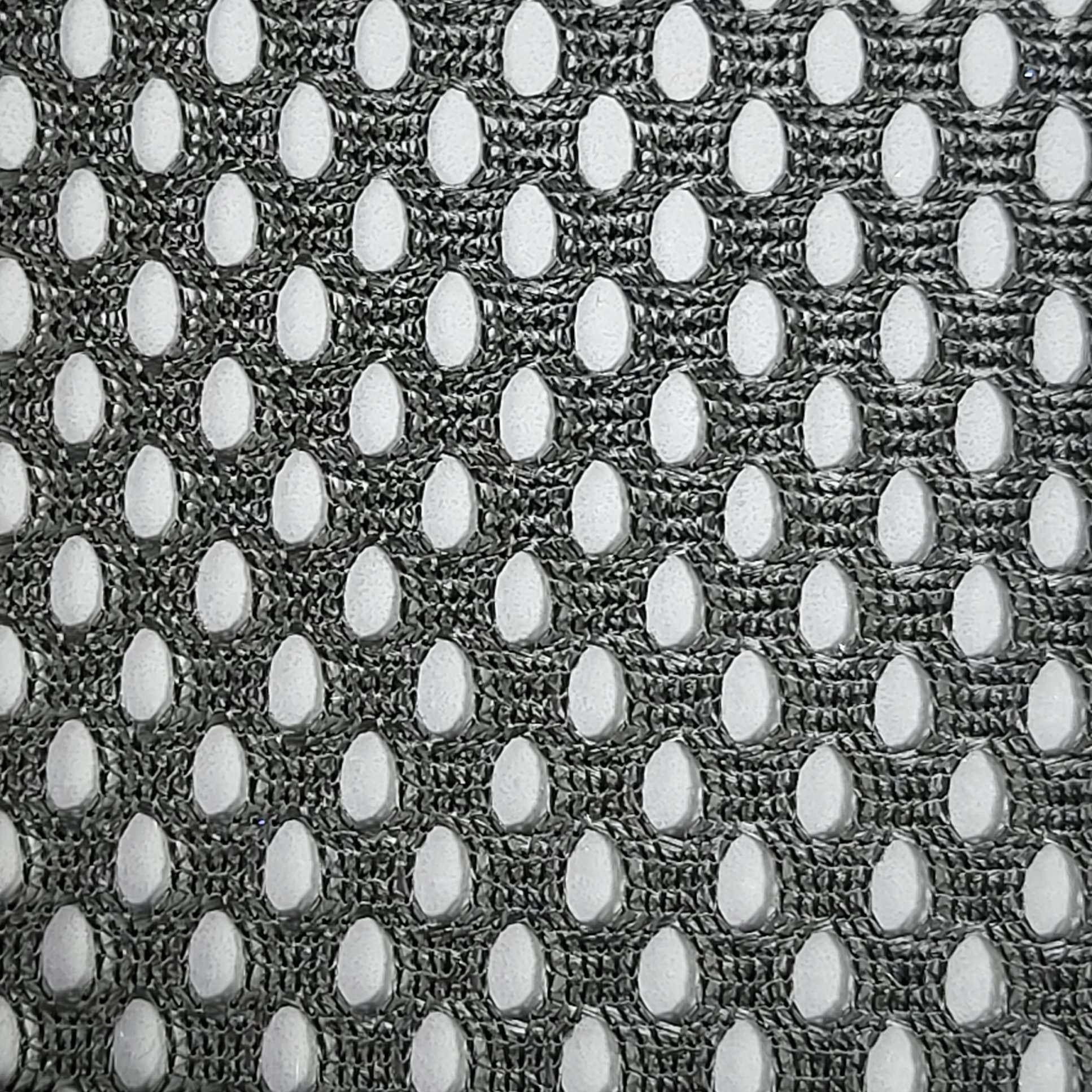 French Hard Poly Mesh Fabric - FAB 1135 - 5.Black