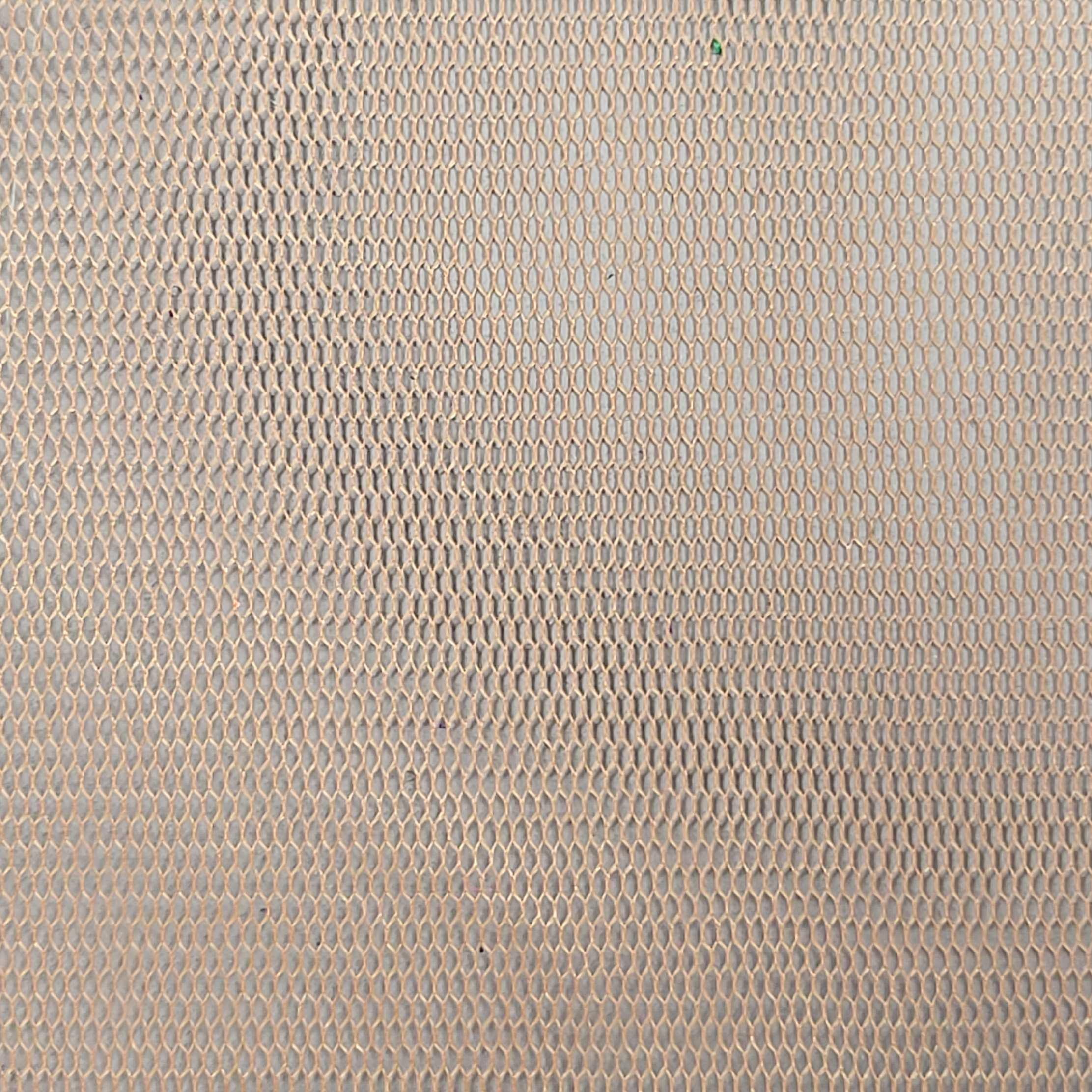 Hexagon Hard Poly Mesh Fabric - FAB 1141 - 13.Brown