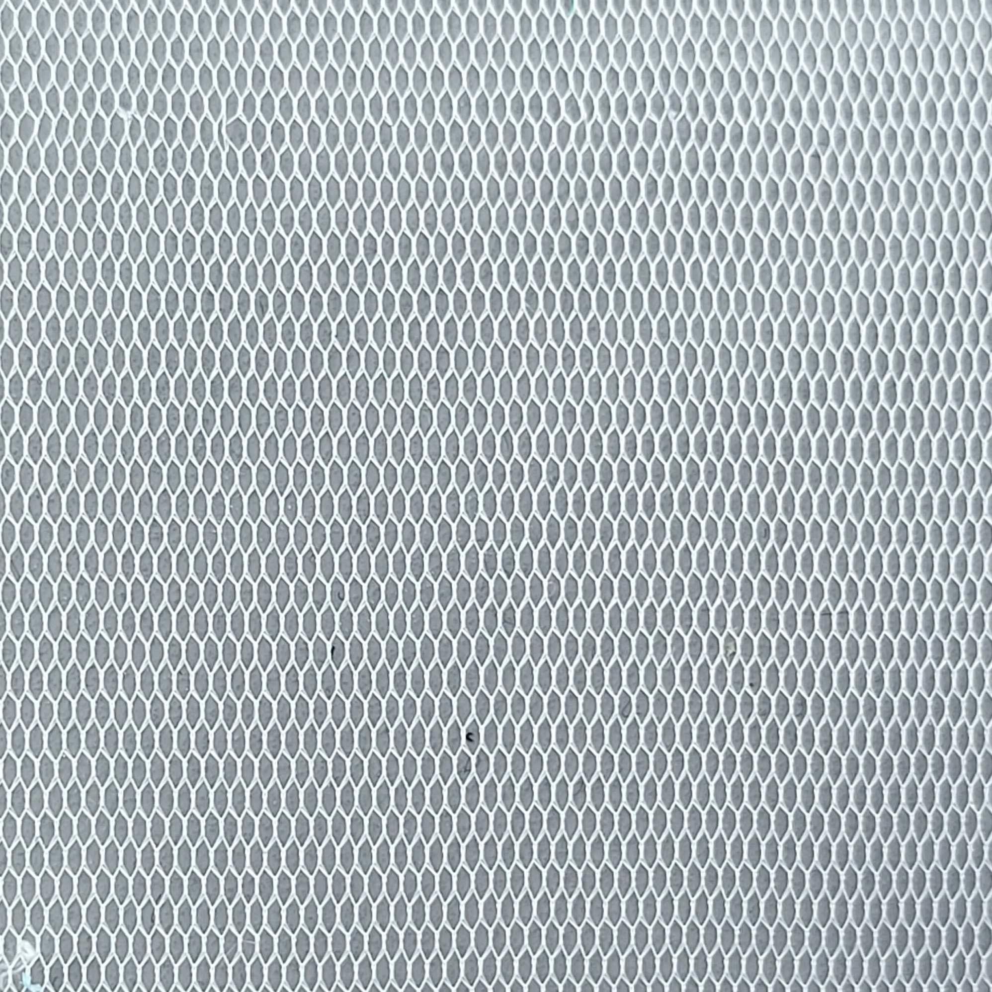 Hexagon Hard Poly Mesh Fabric - FAB 1141 - 19.Ivory
