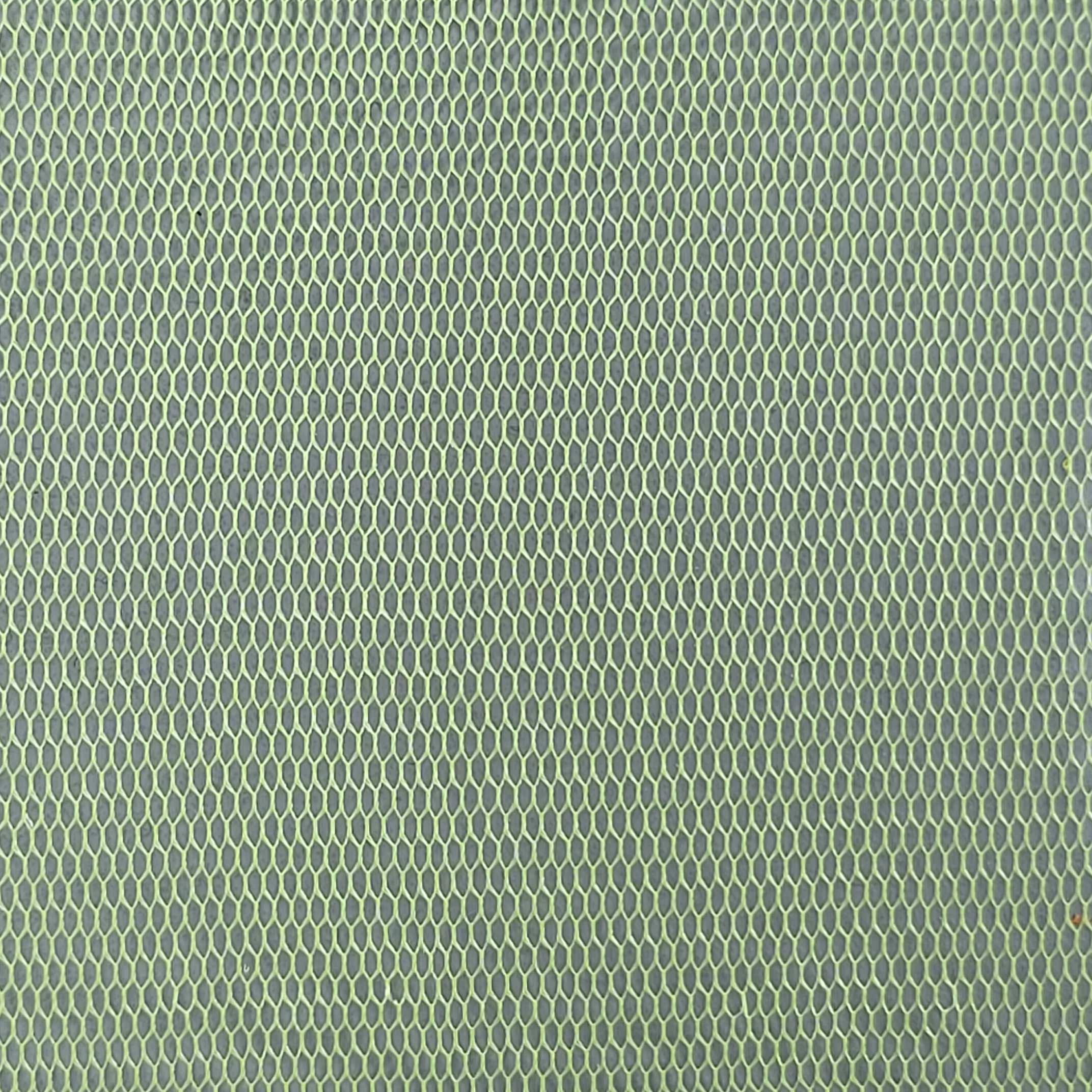 Hexagon Hard Poly Mesh Fabric - FAB 1141 - 7.Yellow