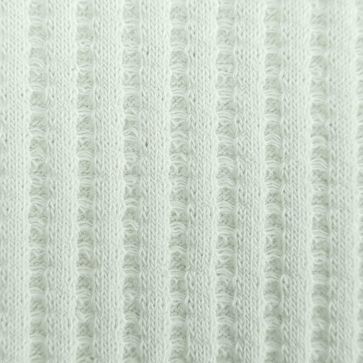 Waffle Cotton Polyester Spandex Woven Fabric - FAB 1163 - 13.Ivory