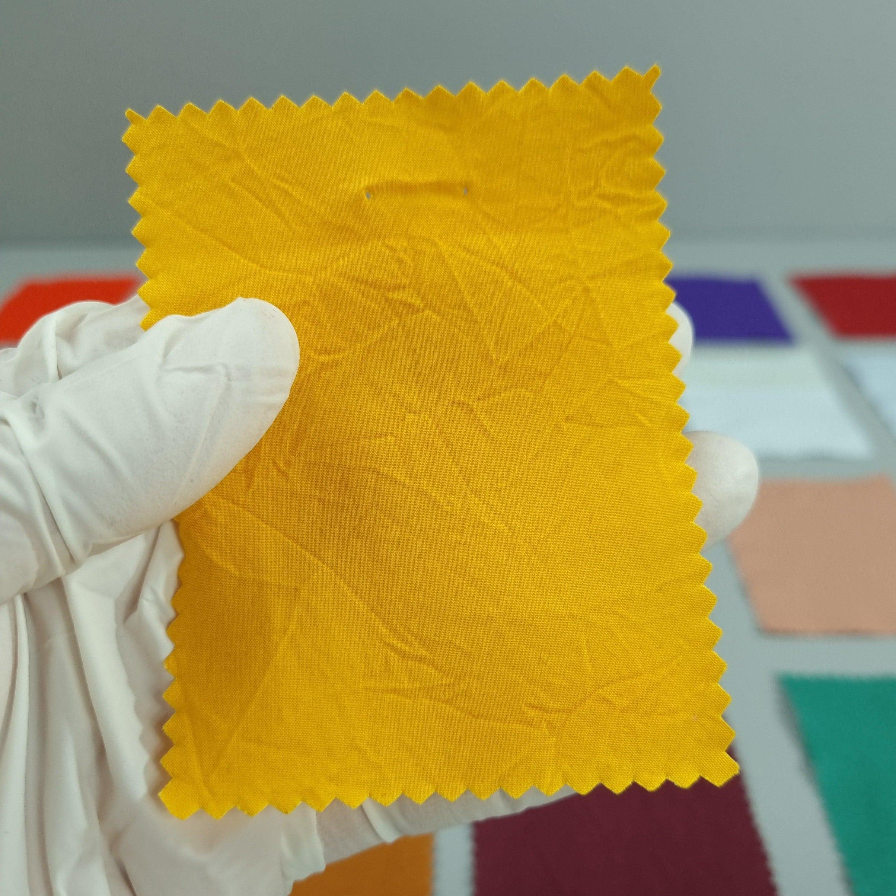 1.Sunflower-2.Rio Grande-3.Harley Davidson Orange-4.Persian Red-5.Shamrock Green - 60'S Cotton Woven Fabric - FAB 1171