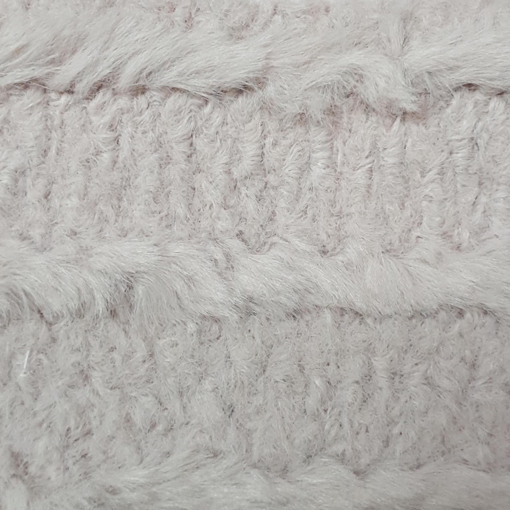 Embossing Faux Fur Fabric - FAB 1199 - 5.Oat