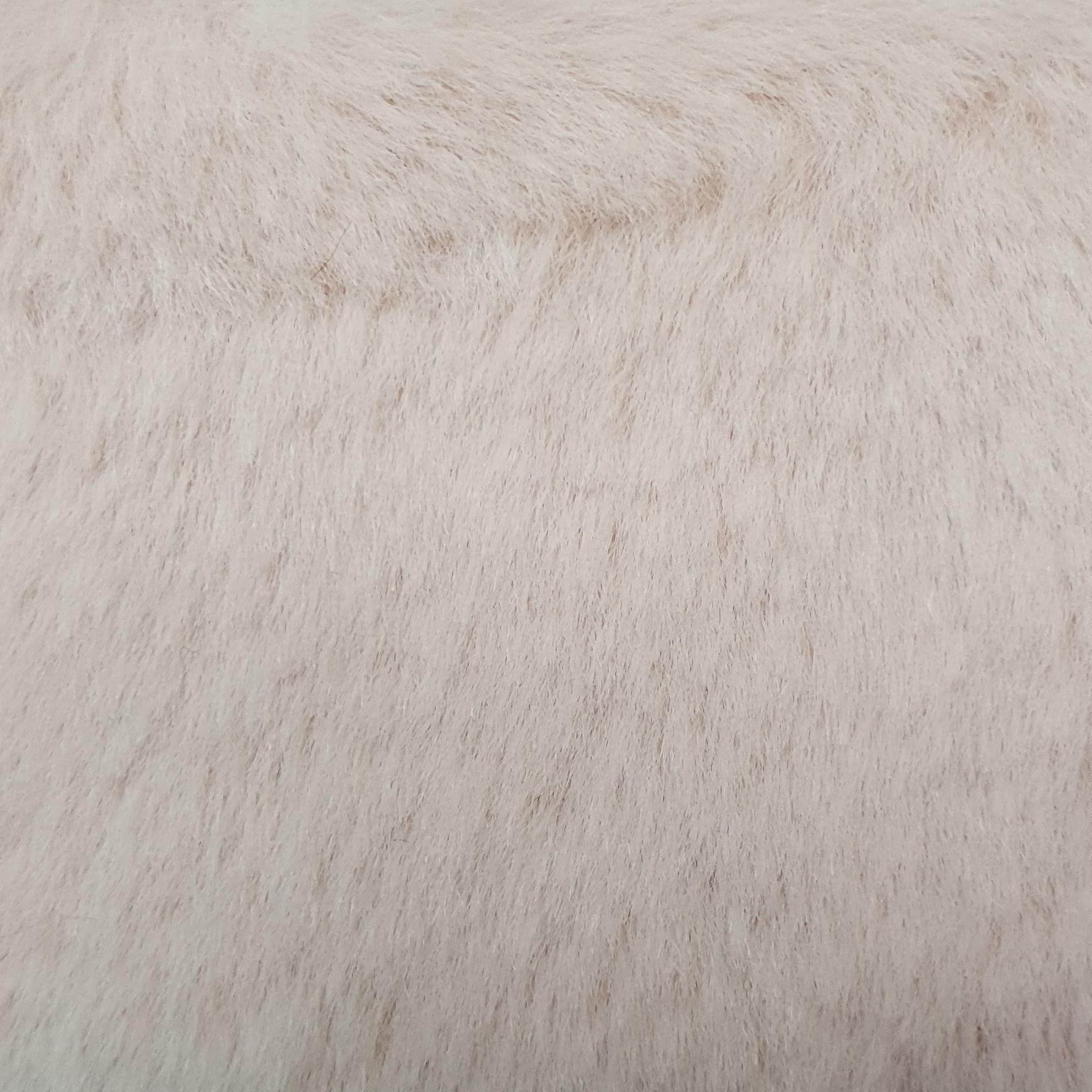 1.Sepia-2.White-3.Pearl-4.Egg Shell-5.Hazelnut - 10MM Faux Fur Fabric - FAB 1200