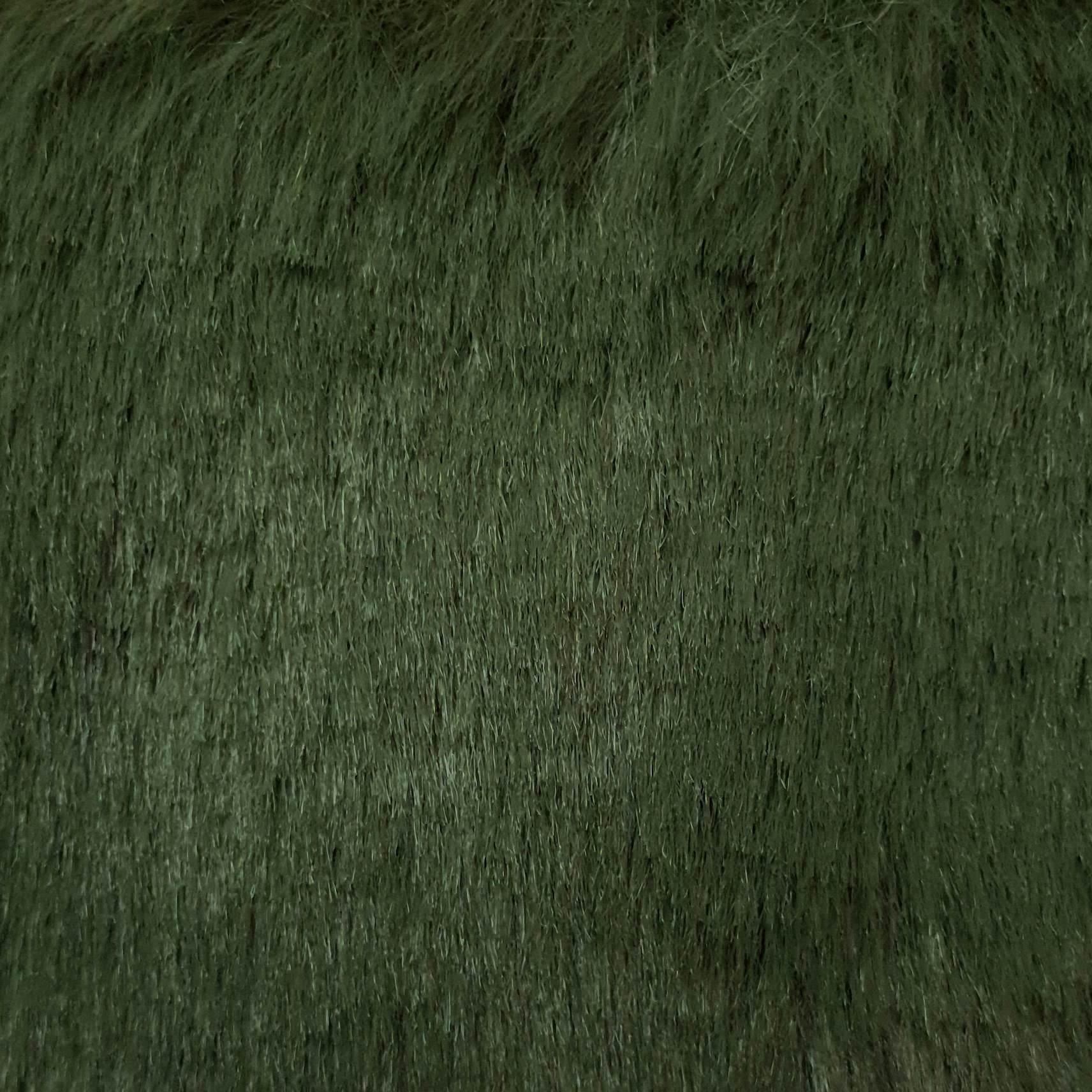 10MM Faux Fur Fabric-Moss