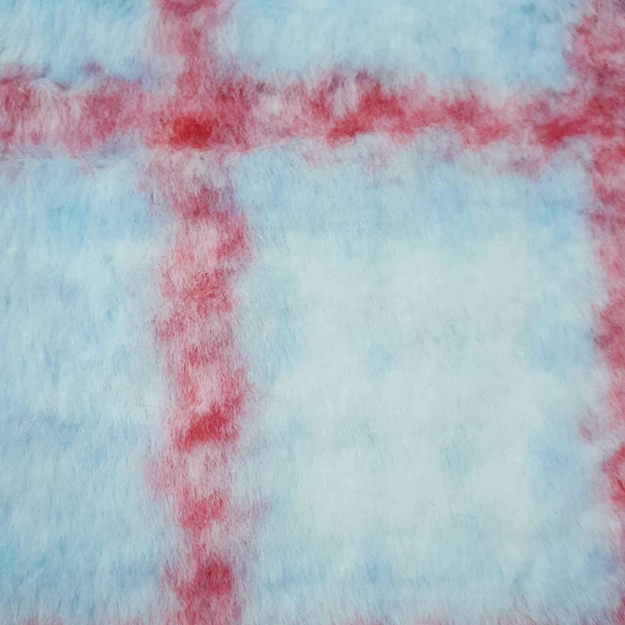 Vivid Check Faux Fur - FAB 1202 - 10.Arctic