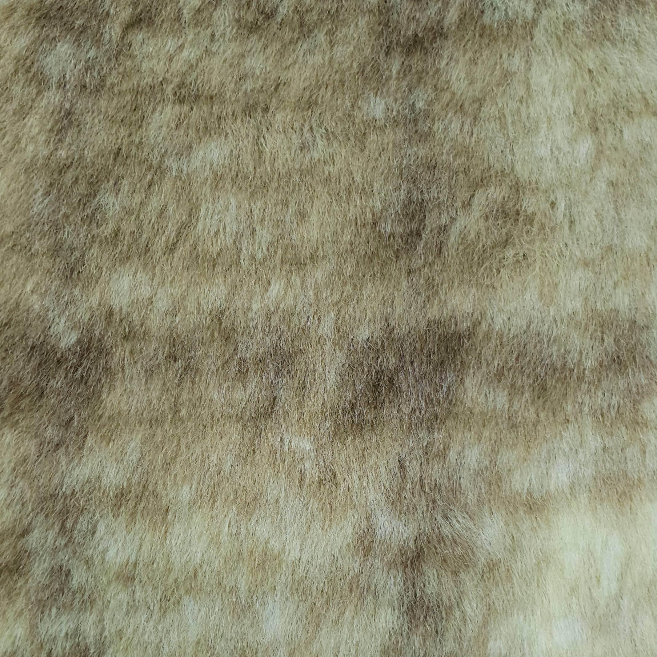 Vivid Check Faux Fur - FAB 1202 - 14.Oat