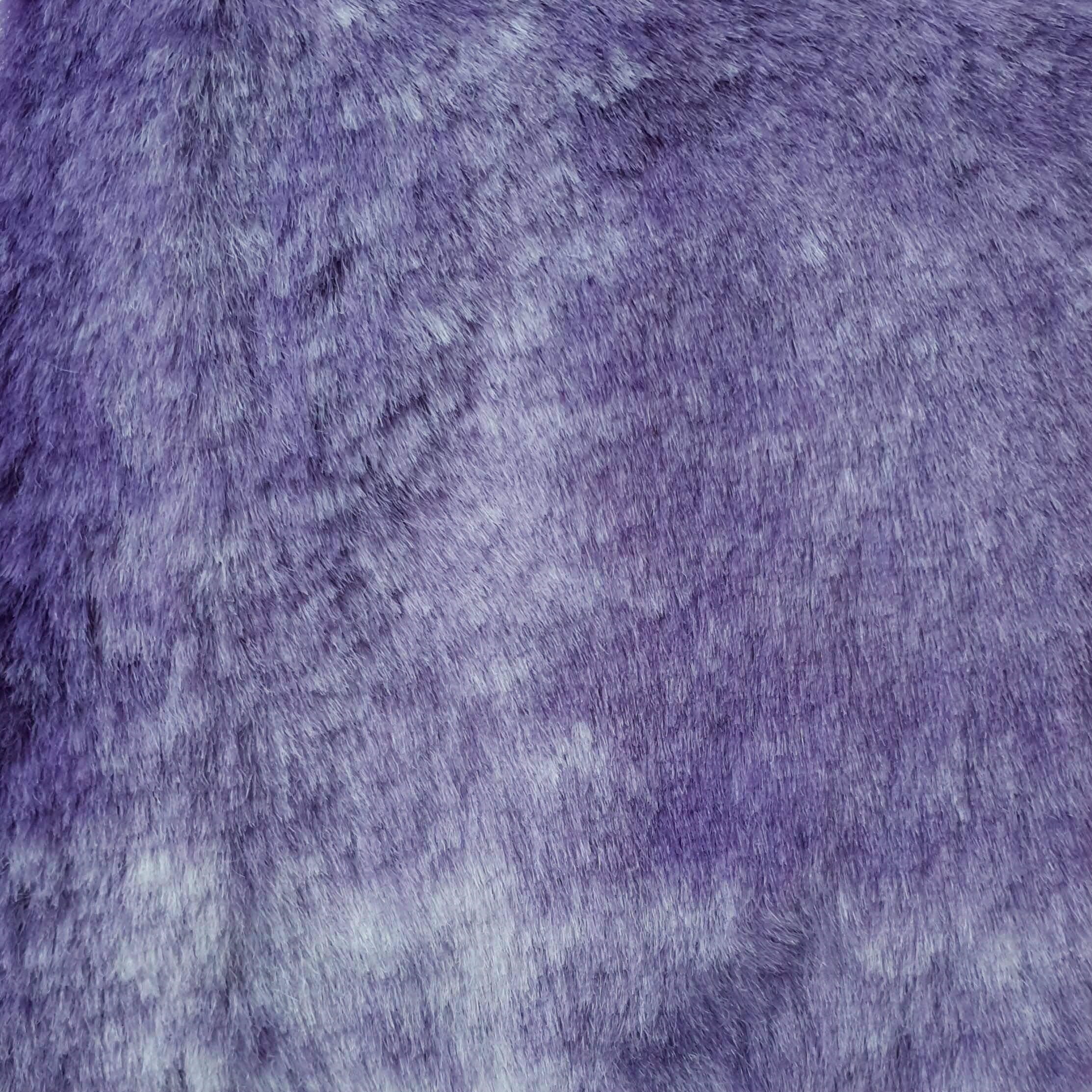 Vivid Check Faux Fur - FAB 1202 - 2.Violet