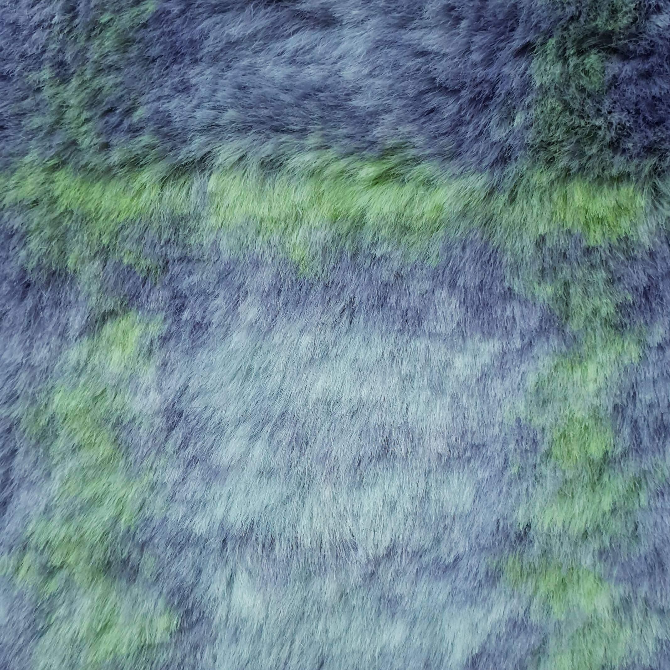 Vivid Check Faux Fur - FAB 1202 - 22.Violet