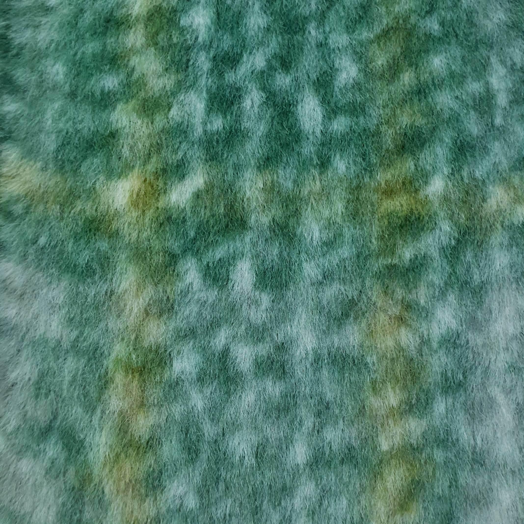 Vivid Check Faux Fur - FAB 1202 - 7.Green