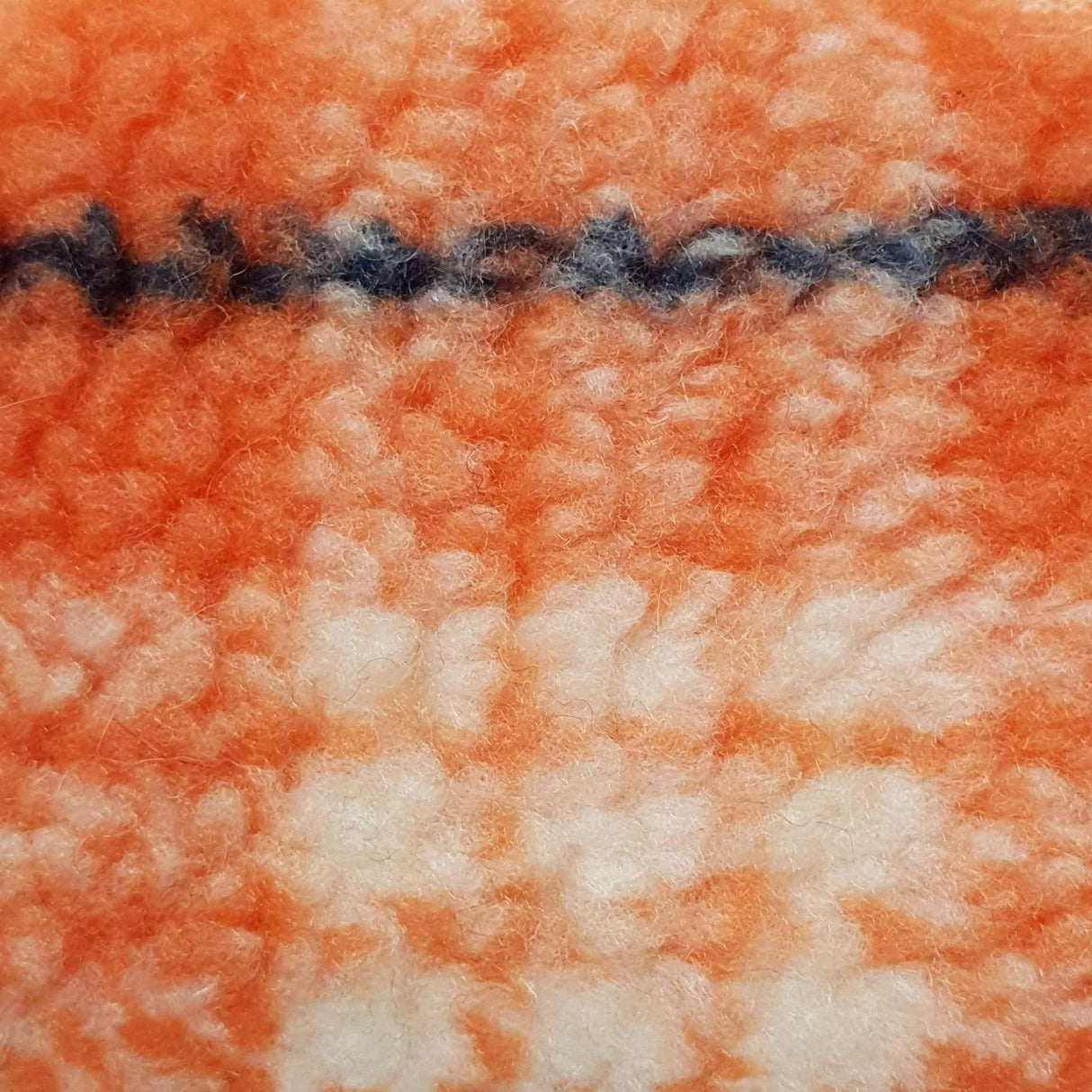 Check Faux Fur-Coral