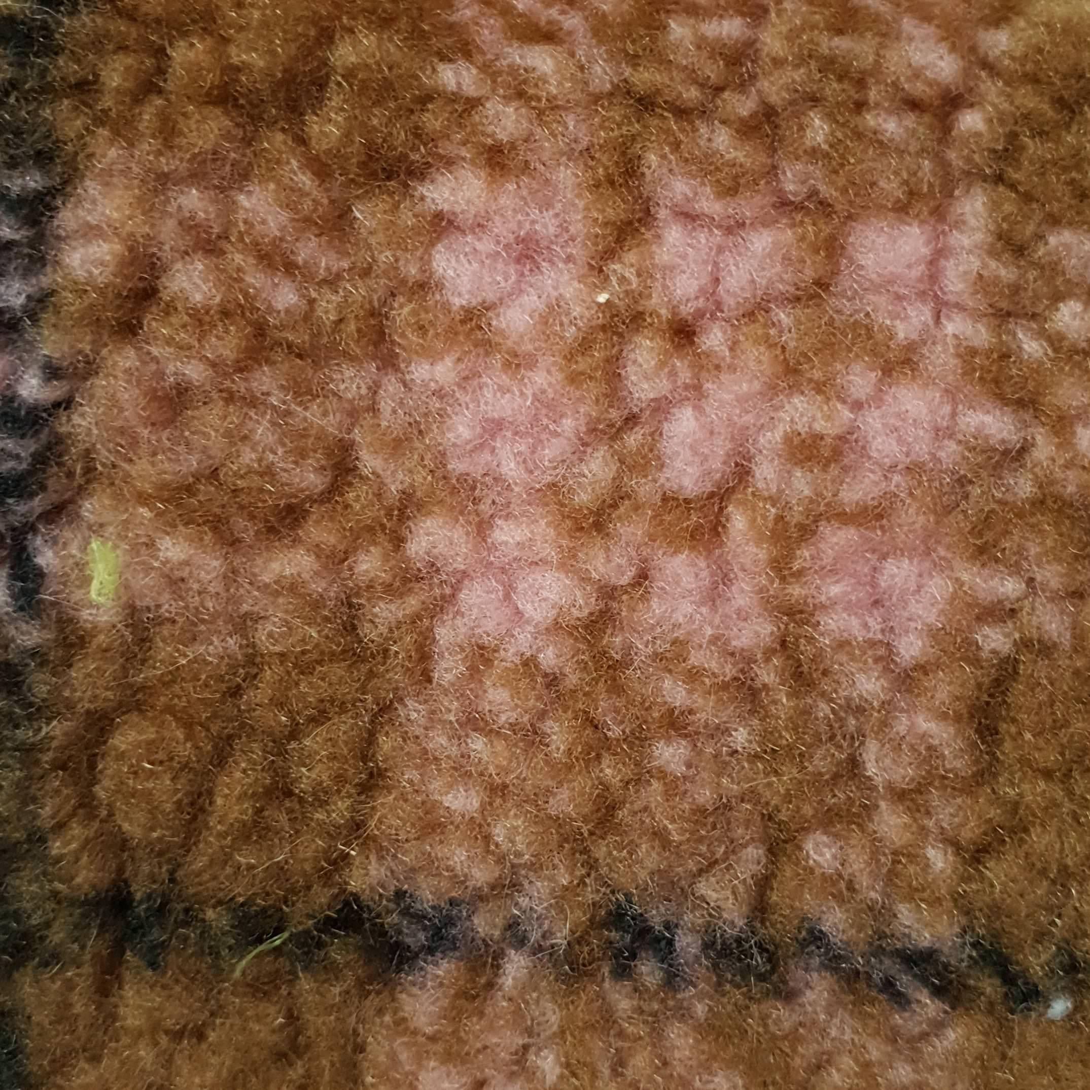 1.Orange-2.Cobalt-3.Cherry-4.Cerulean/Black-5.Juniper - Check Faux Fur - FAB 1203