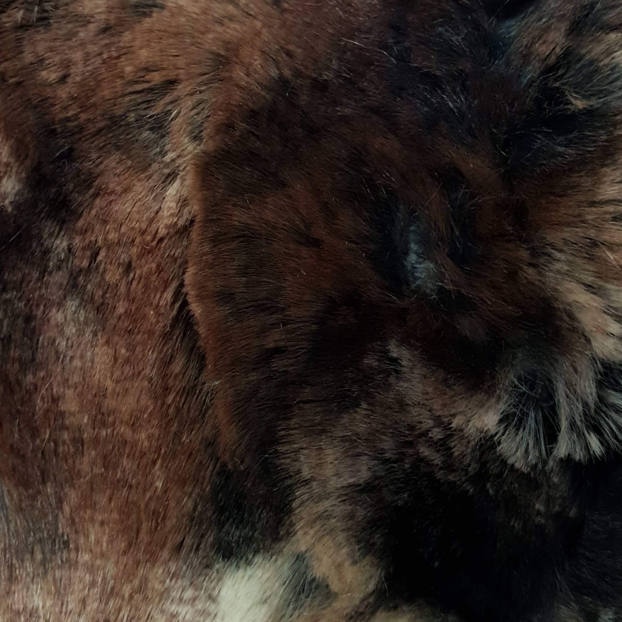 1.Brown-2.Grey-3.Cobalt-4.Purple-Swatch - Crack Wave Faux Fur - FAB 1206