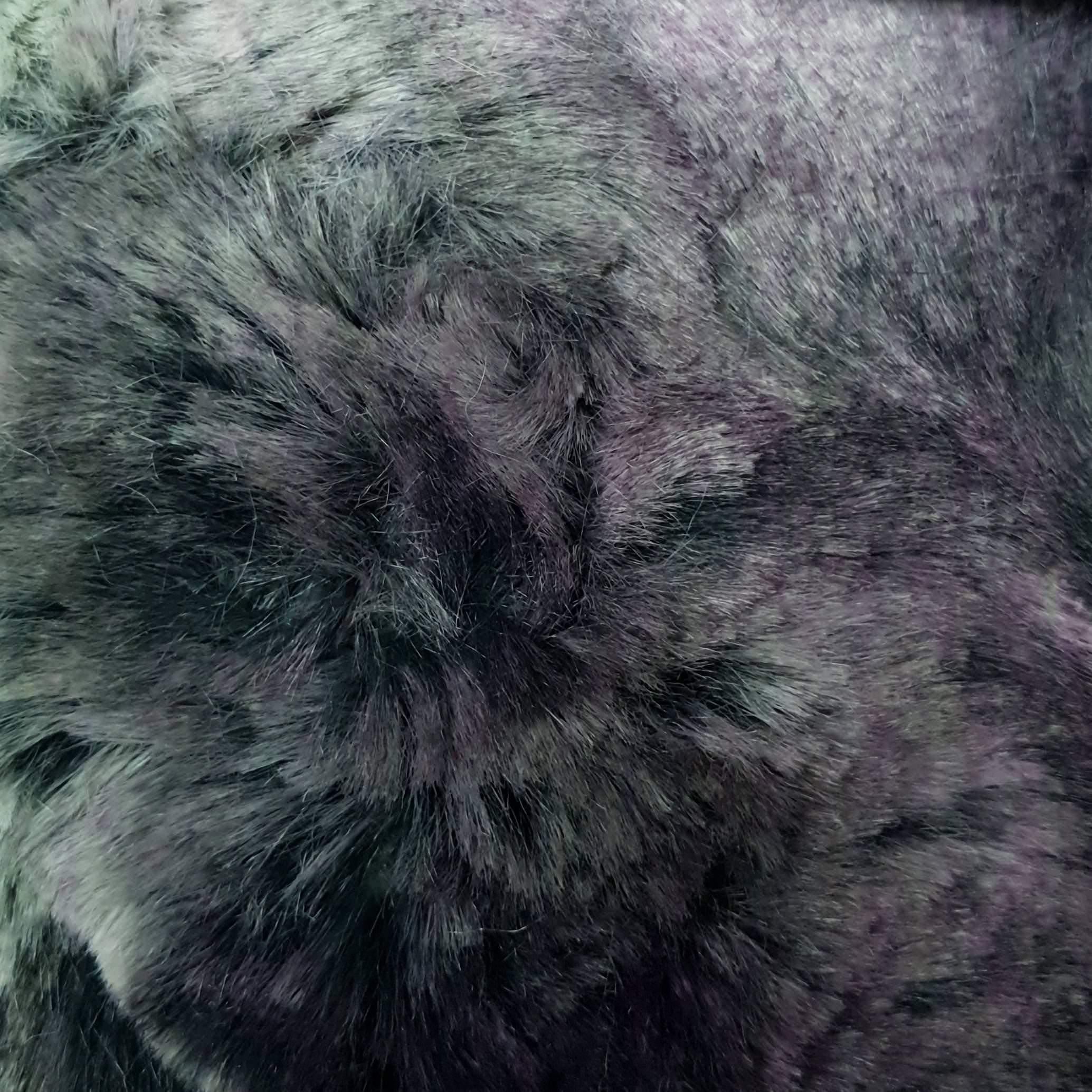 1.Brown-2.Grey-3.Cobalt-4.Purple-Swatch - Crack Wave Faux Fur - FAB 1206