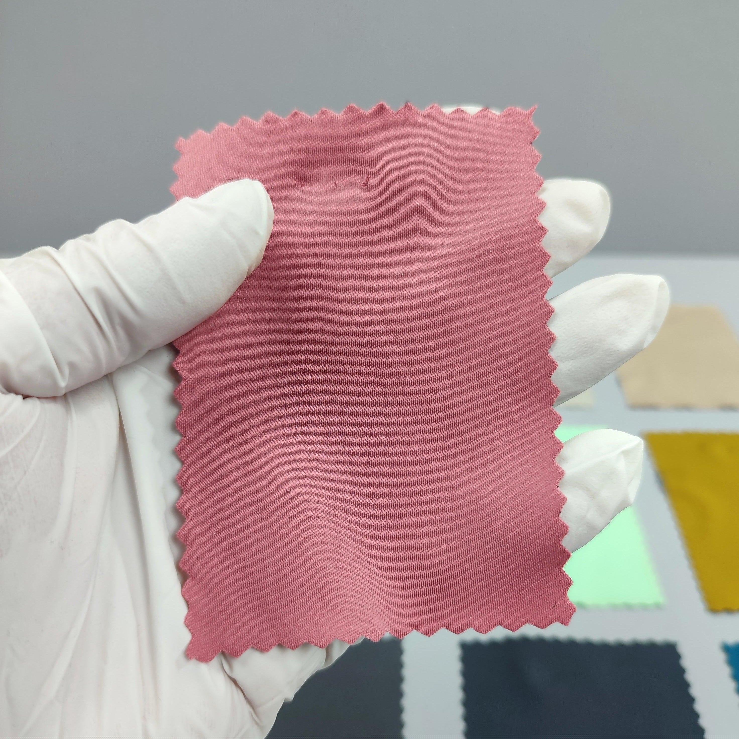 1.Deep Puce-2.Ivory-3.Ivory-4.Ivory-5.Beach Bum - 4Way Stretch Polyester Spandex Knit Fabric - FAB 1235