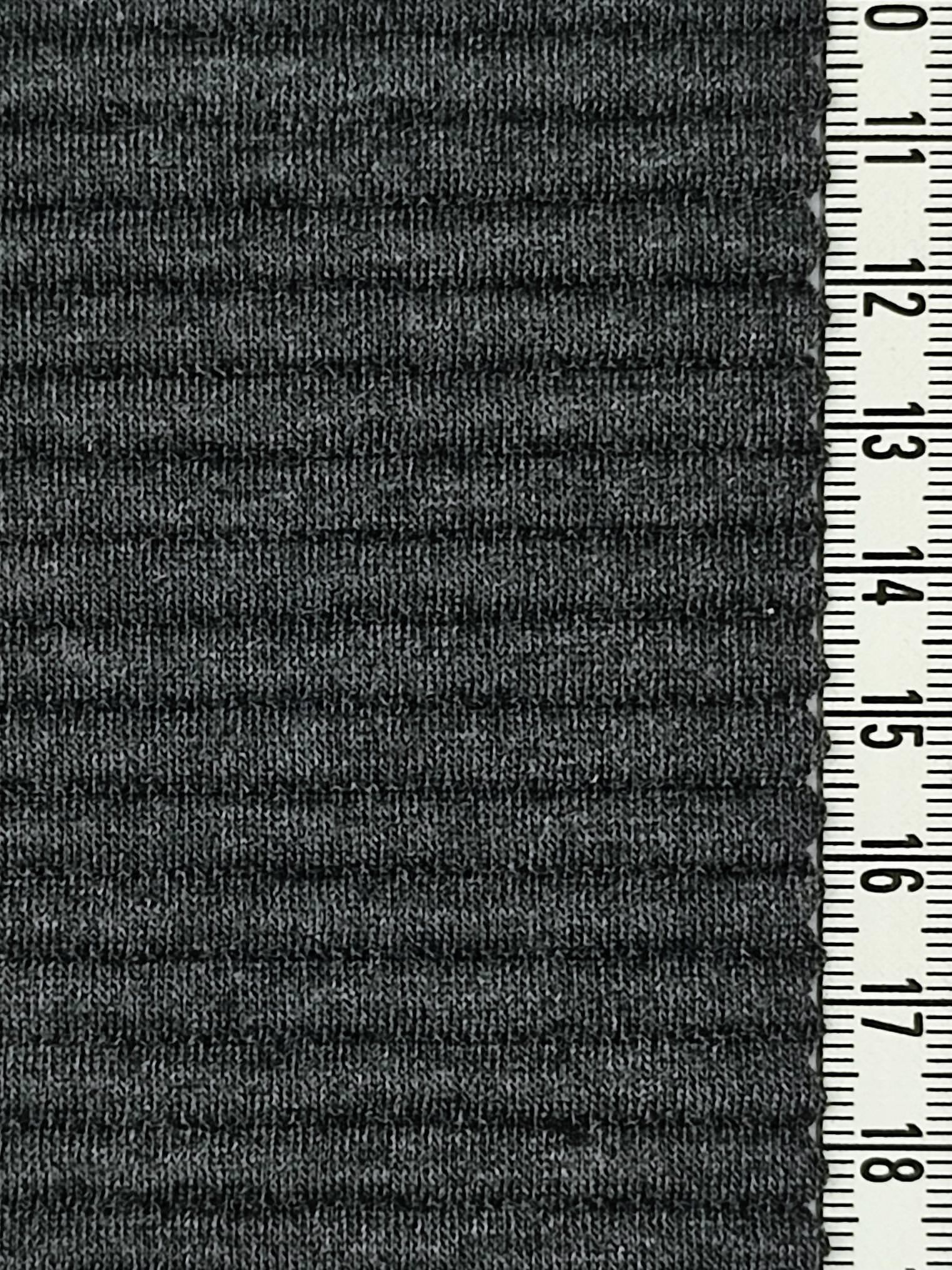 1.Grey-2.Charcoal-3.Ivory-4.Black-Swatch - 5mm Stripe Jacquard T/R/S Knit - FAB 1250