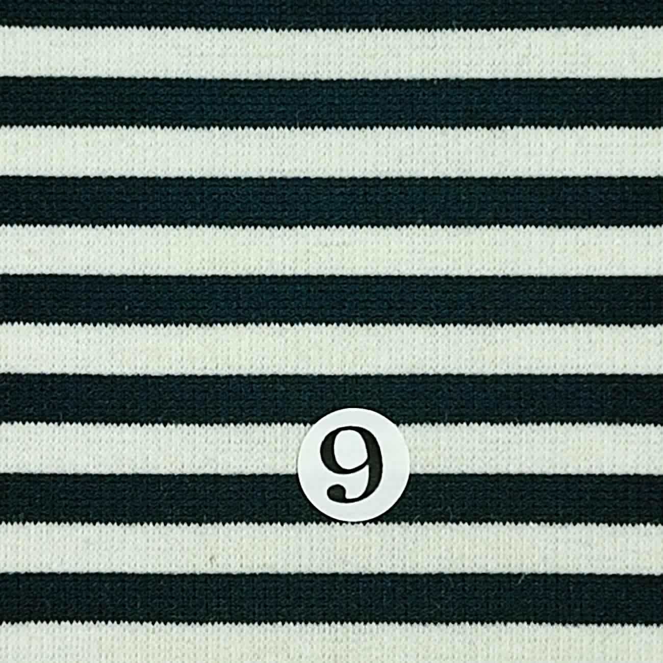 10.Brown-11.Bistre-12.Pink-1.Slate Grey-2.Mandalay Bay - 5mm Stripe C/T/S Knit - FAB 1256