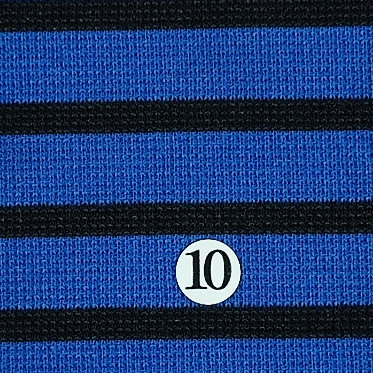 1.Navy-2.Black-3.Ivory-4.Ivory-5.Grey - 10mm Stripe T/R/S Knit - FAB 1258