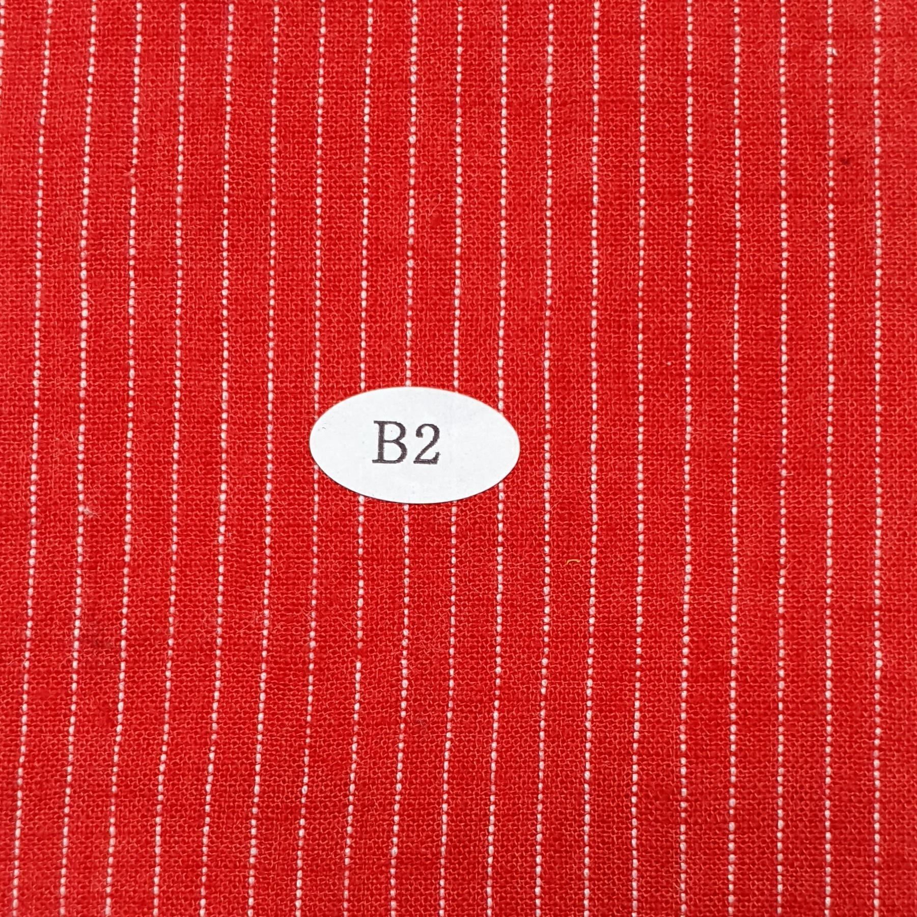 Linen Soft touch Woven Fabric - FAB 1264 - 1.Red (B2)