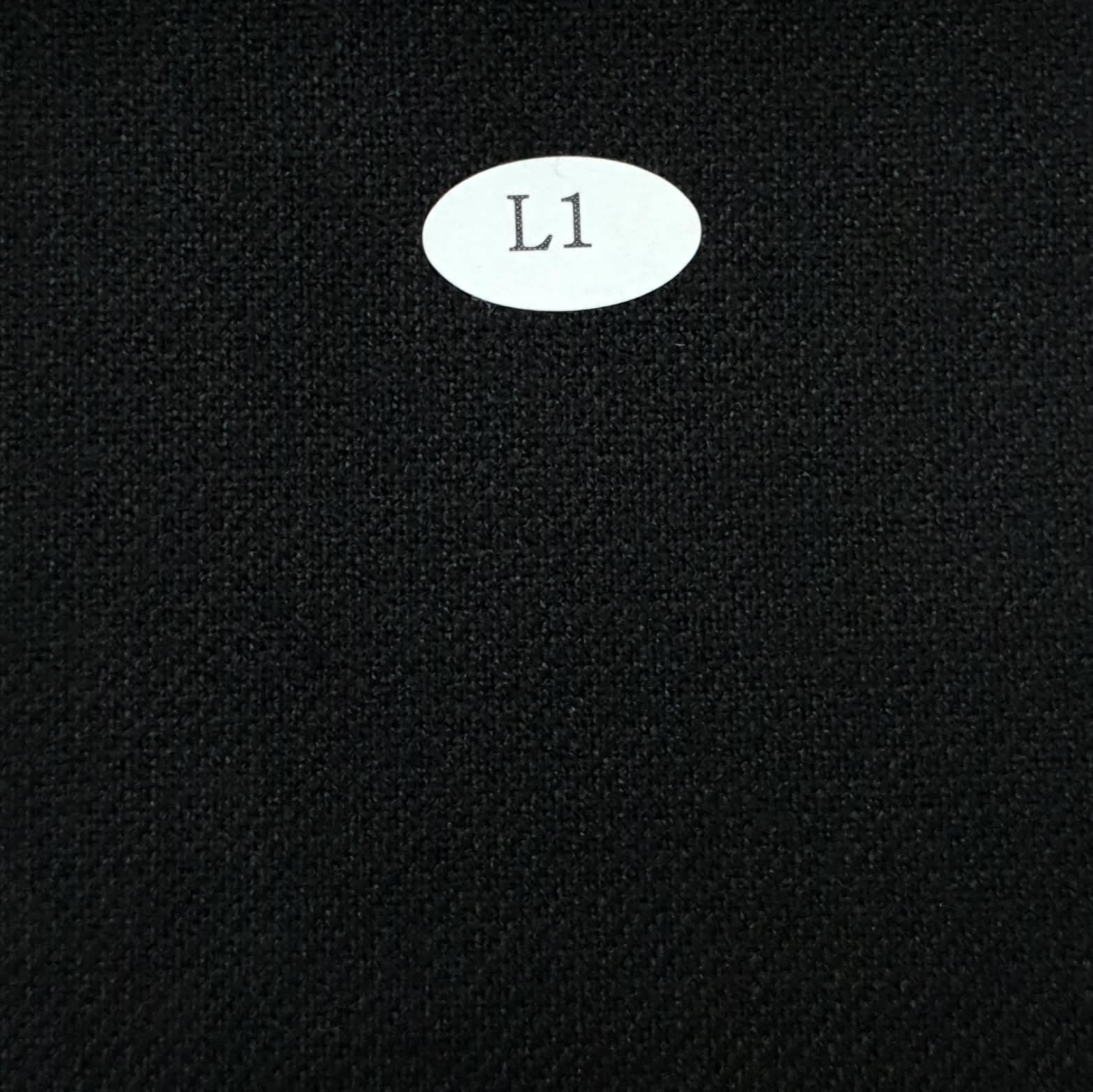 Poly Rayon with PU Woven Fabric - FAB 1273 - 11.Black