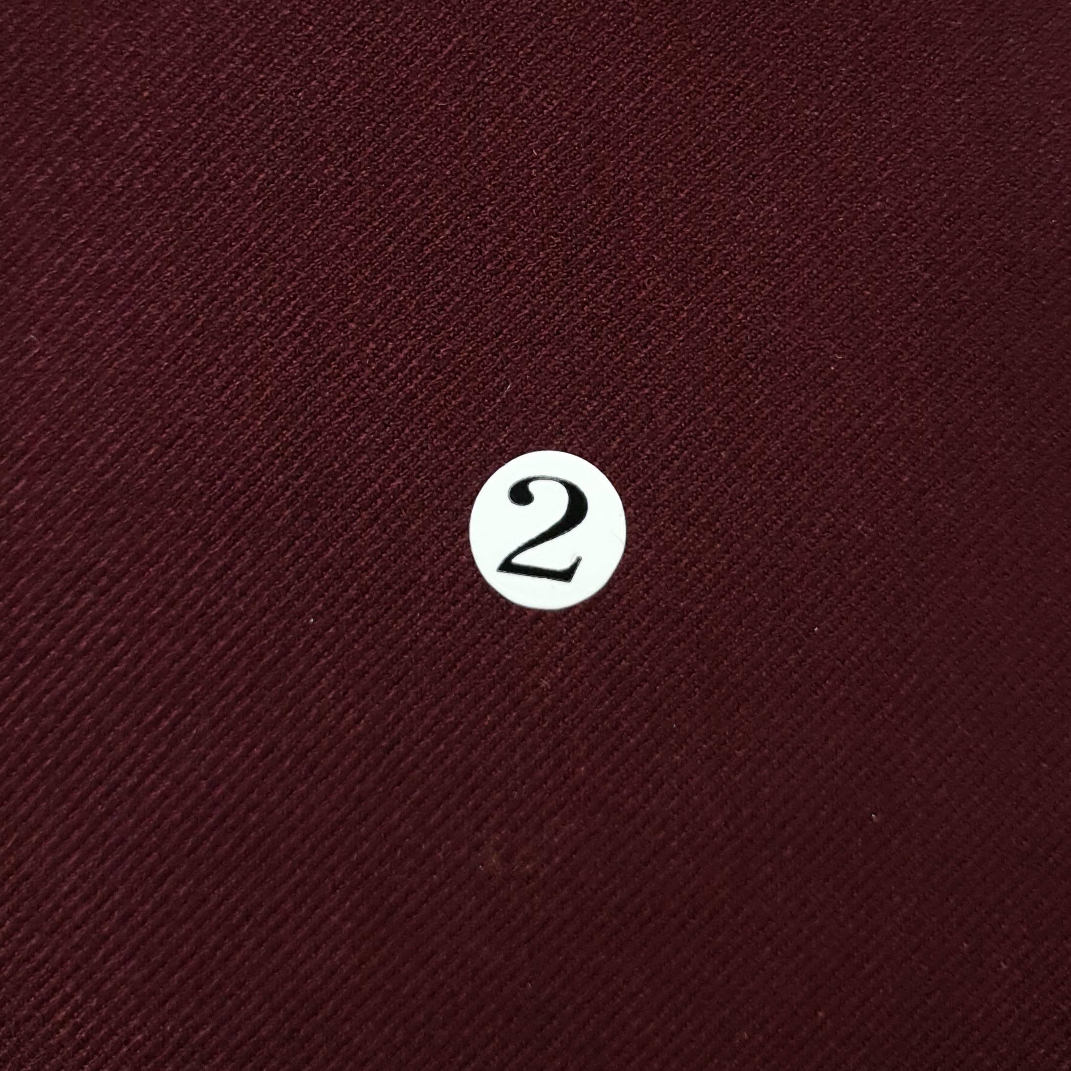 T/R/W Twill Moss Woven Fabric - FAB 1275 - 2.Bungundy