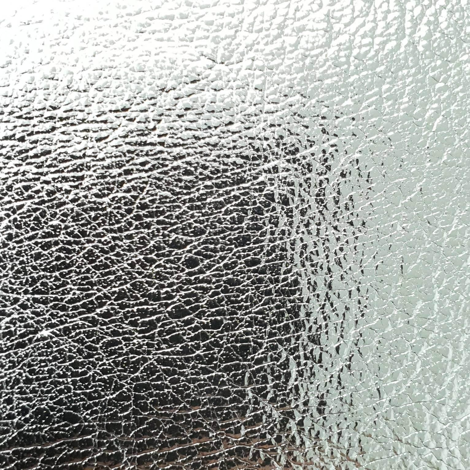 1.Gold-2.Silver-3.Grey Silver-4.Navy-5.Black - Allover Wet PU Foil Fabric - FAB 1289