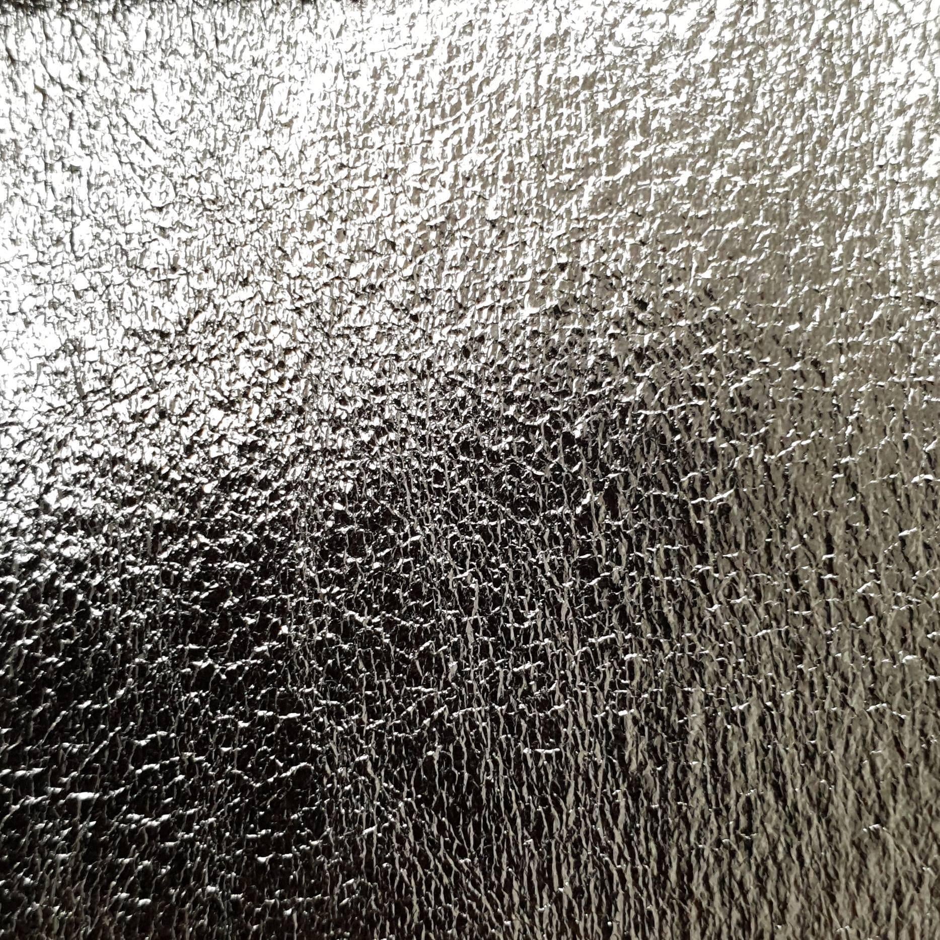 Luxury Foil PU Fabric - FAB 1290 - 4.Grey Silver
