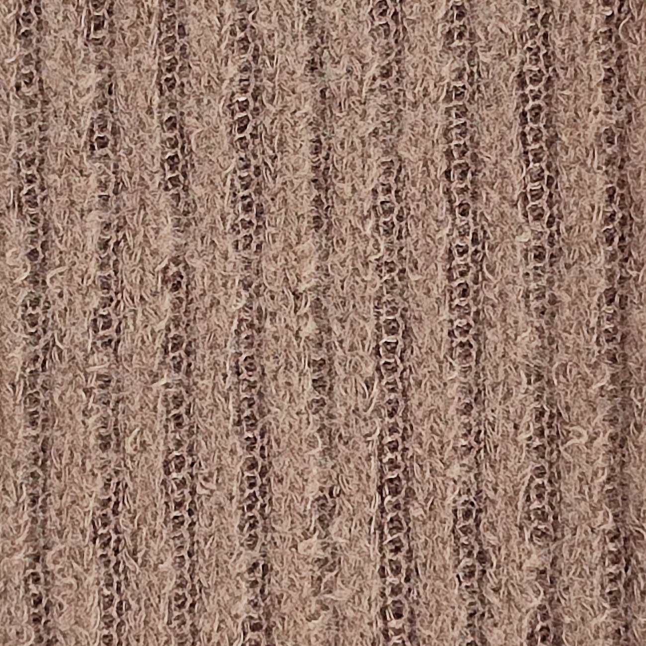 Rib Brush Polyester Spandex Knit - FAB 1361 - 12.Brown