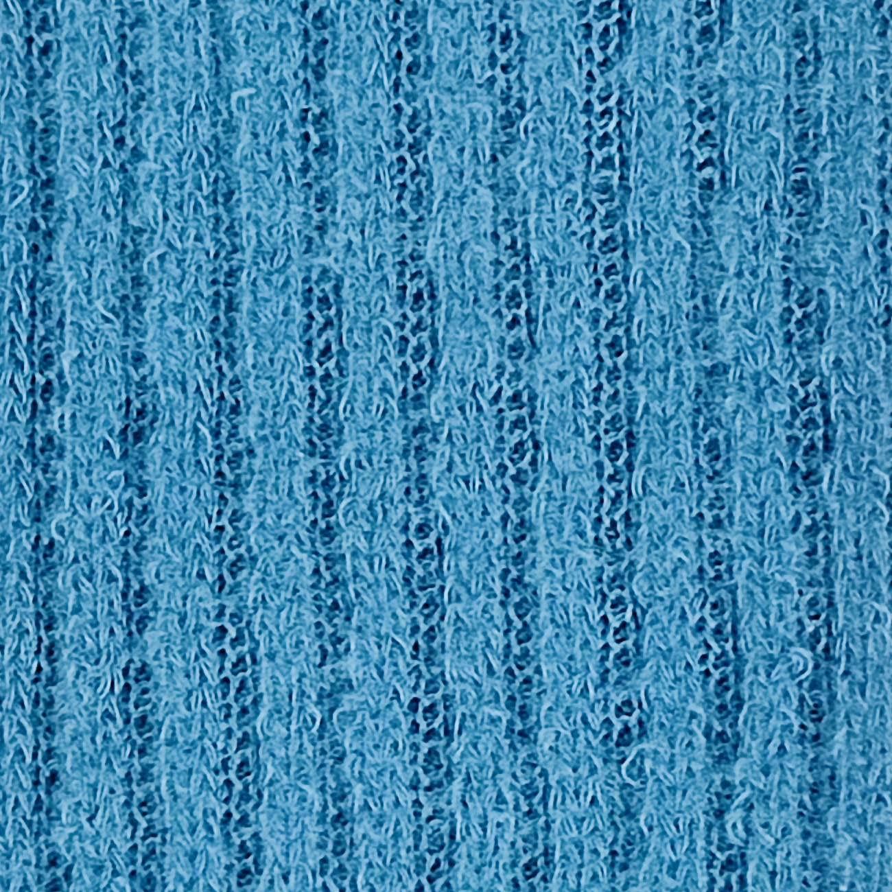 Rib Brush Polyester Spandex Knit - FAB 1361 - 5.Blue