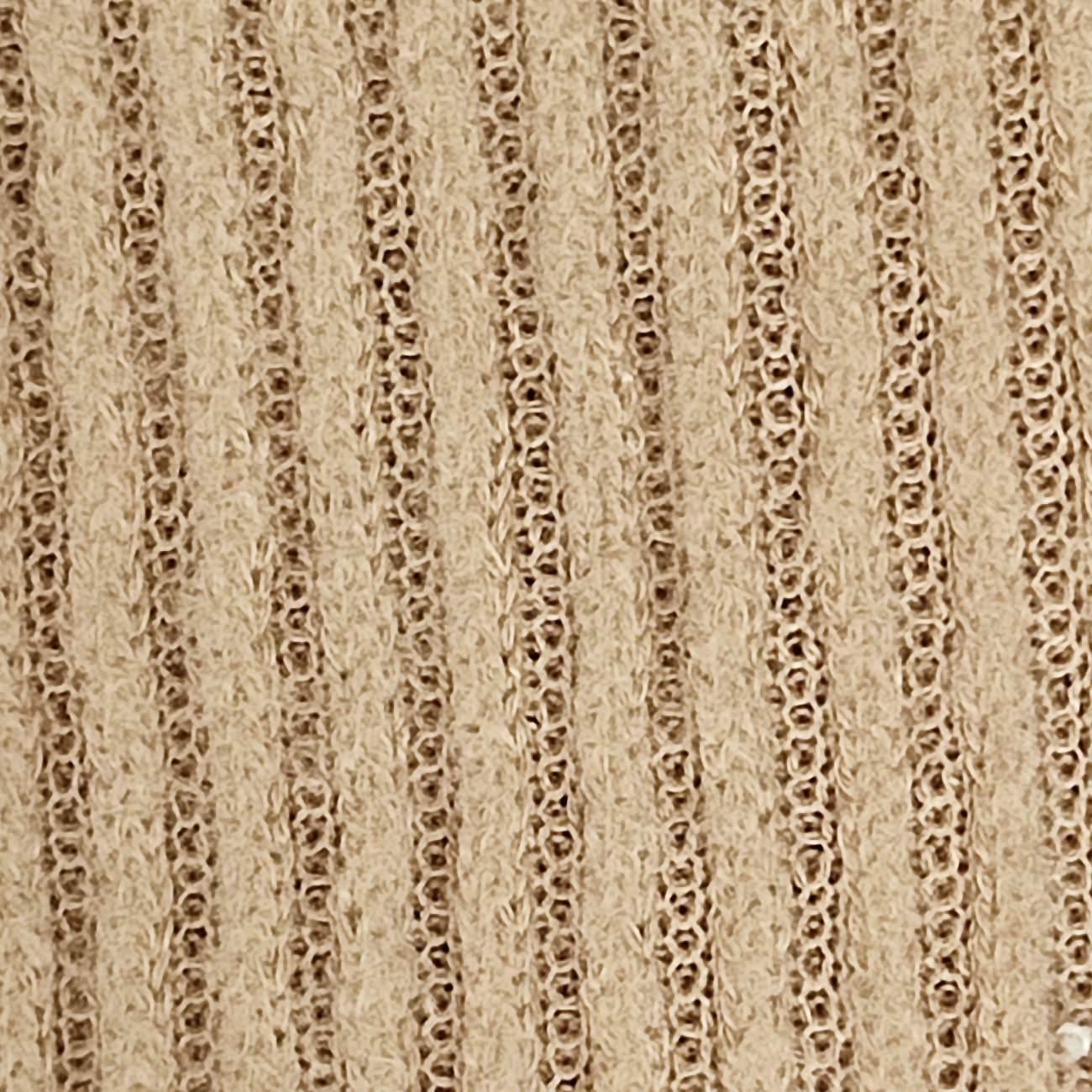 Rib Brush Polyester Spandex Knit - FAB 1361 - 7.Beige