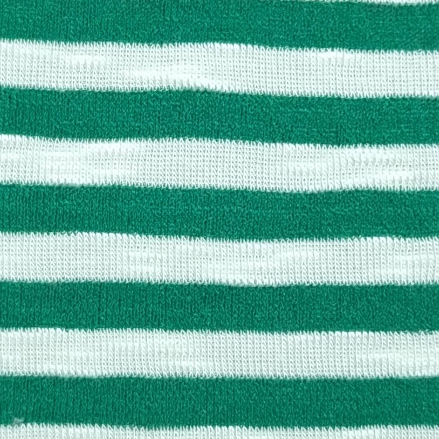 1.Green-2.Green-3.Tan-4.Brown-5.Sea - 5mm T/R Stripe Knit Fabric - FAB 1404