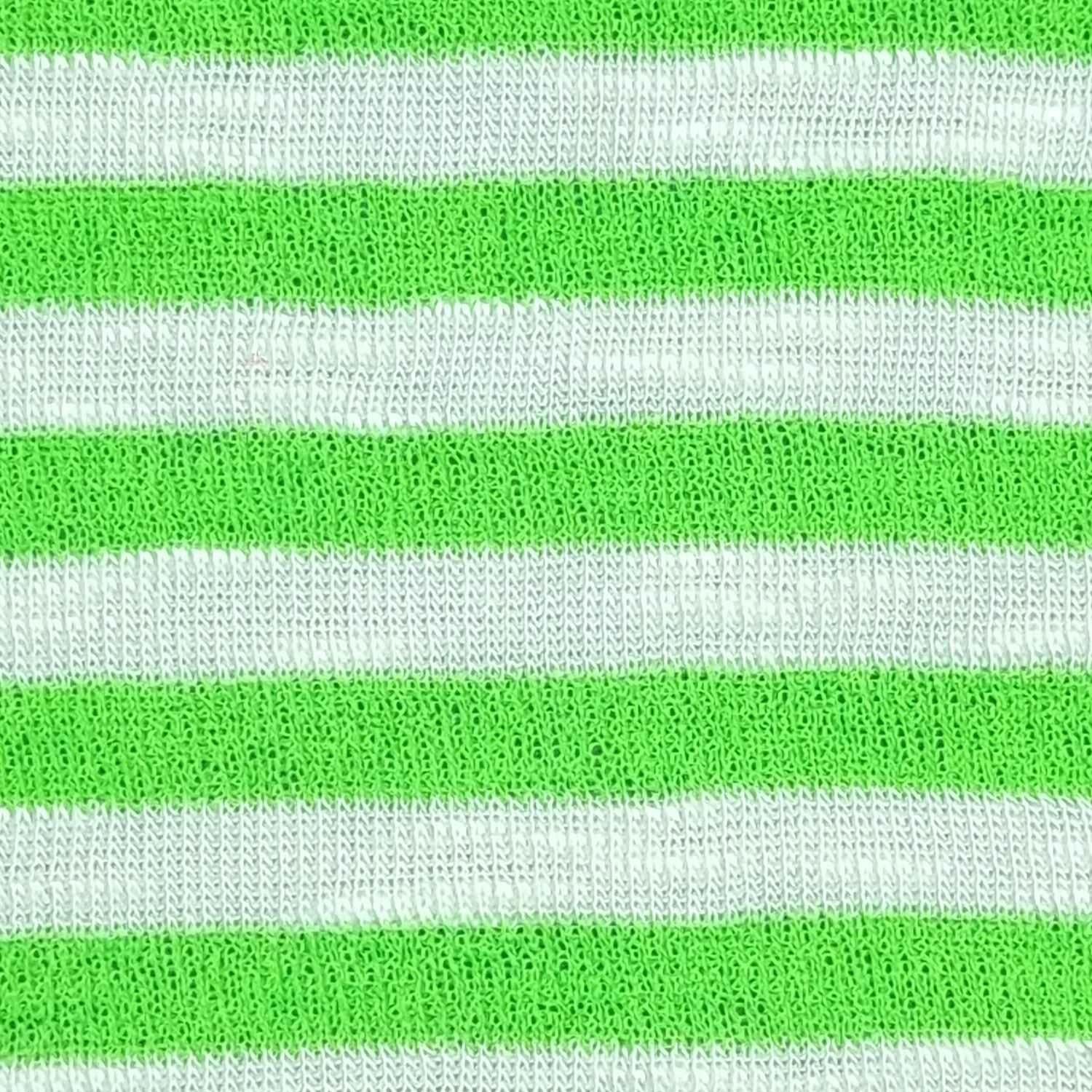 1.Green-2.Green-3.Tan-4.Brown-5.Sea - 5mm T/R Stripe Knit Fabric - FAB 1404