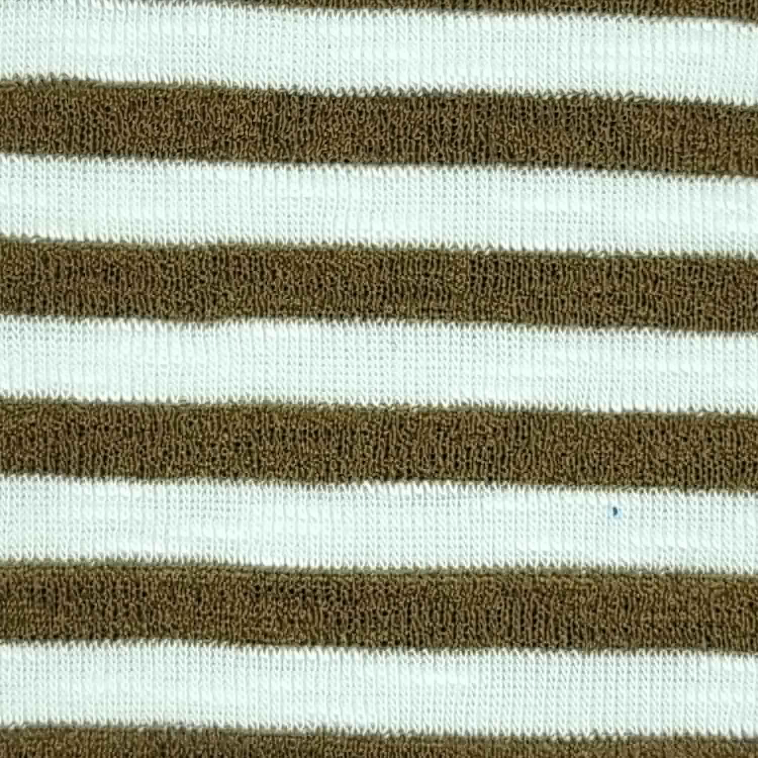 1.Green-2.Green-3.Tan-4.Brown-5.Sea - 5mm T/R Stripe Knit Fabric - FAB 1404